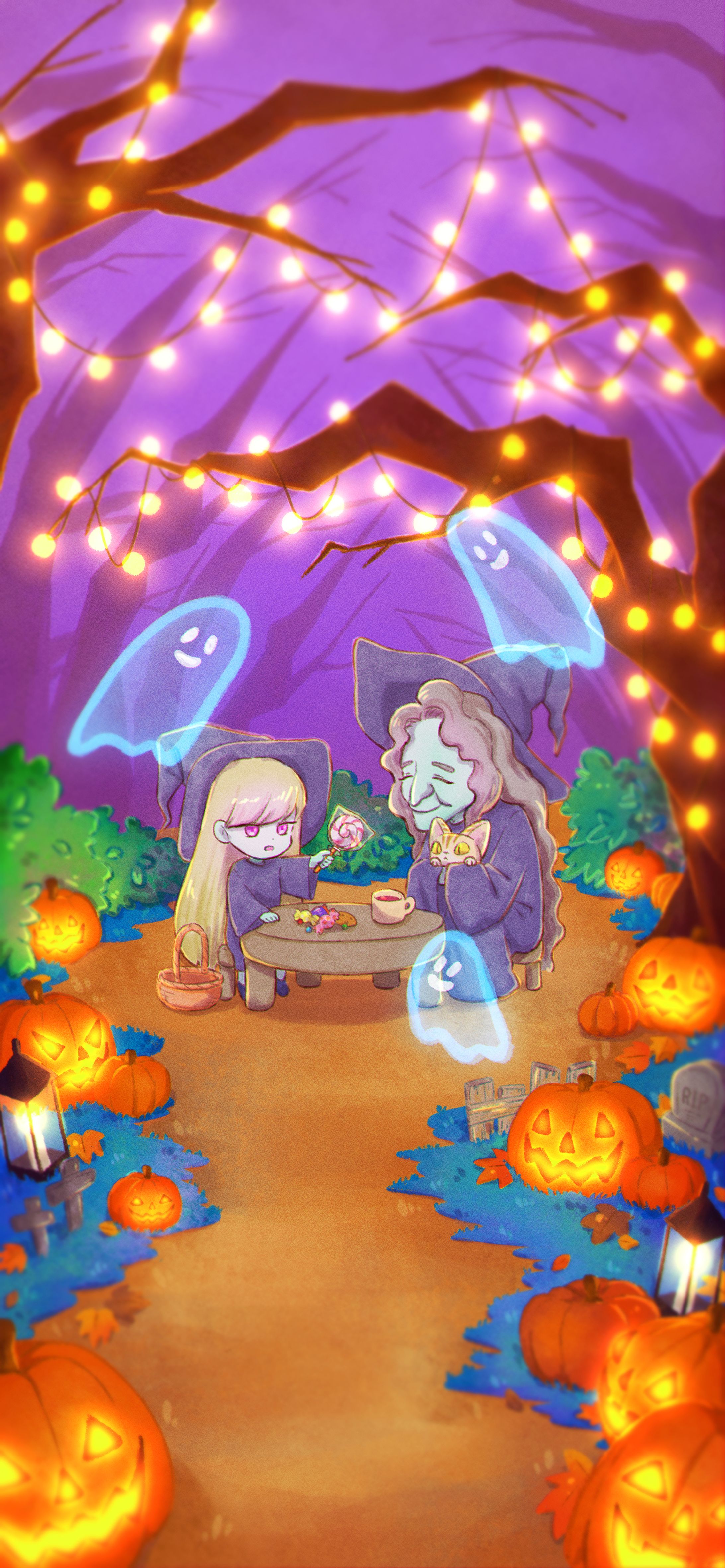 一枚絵（ハロウィン）-1