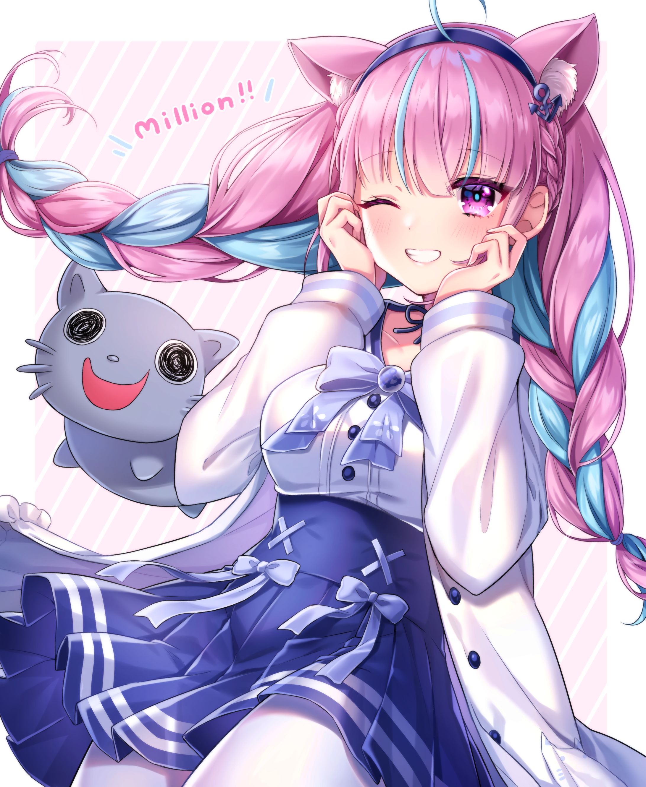 あくあちゃん100万人記念イラスト-1