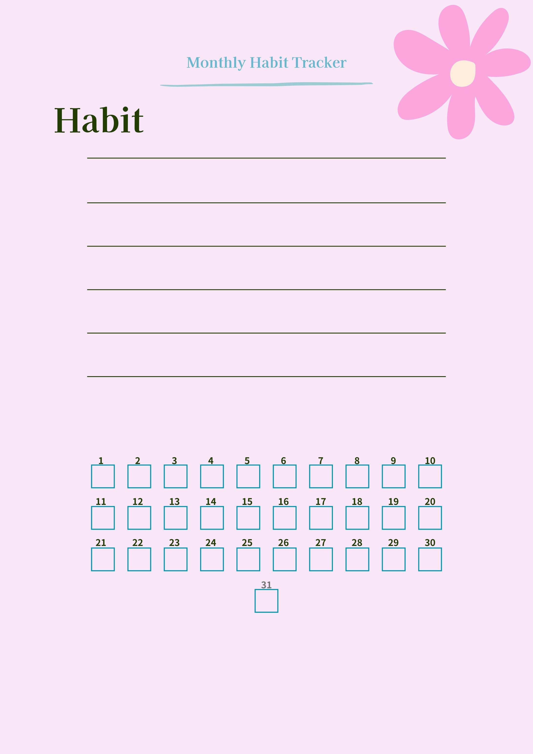 習慣ハビットトラッカーシート-1