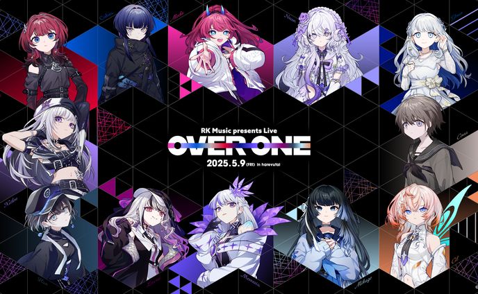 RK Music様主催音楽イベント『OVER ONE』キービジュアルデザイン