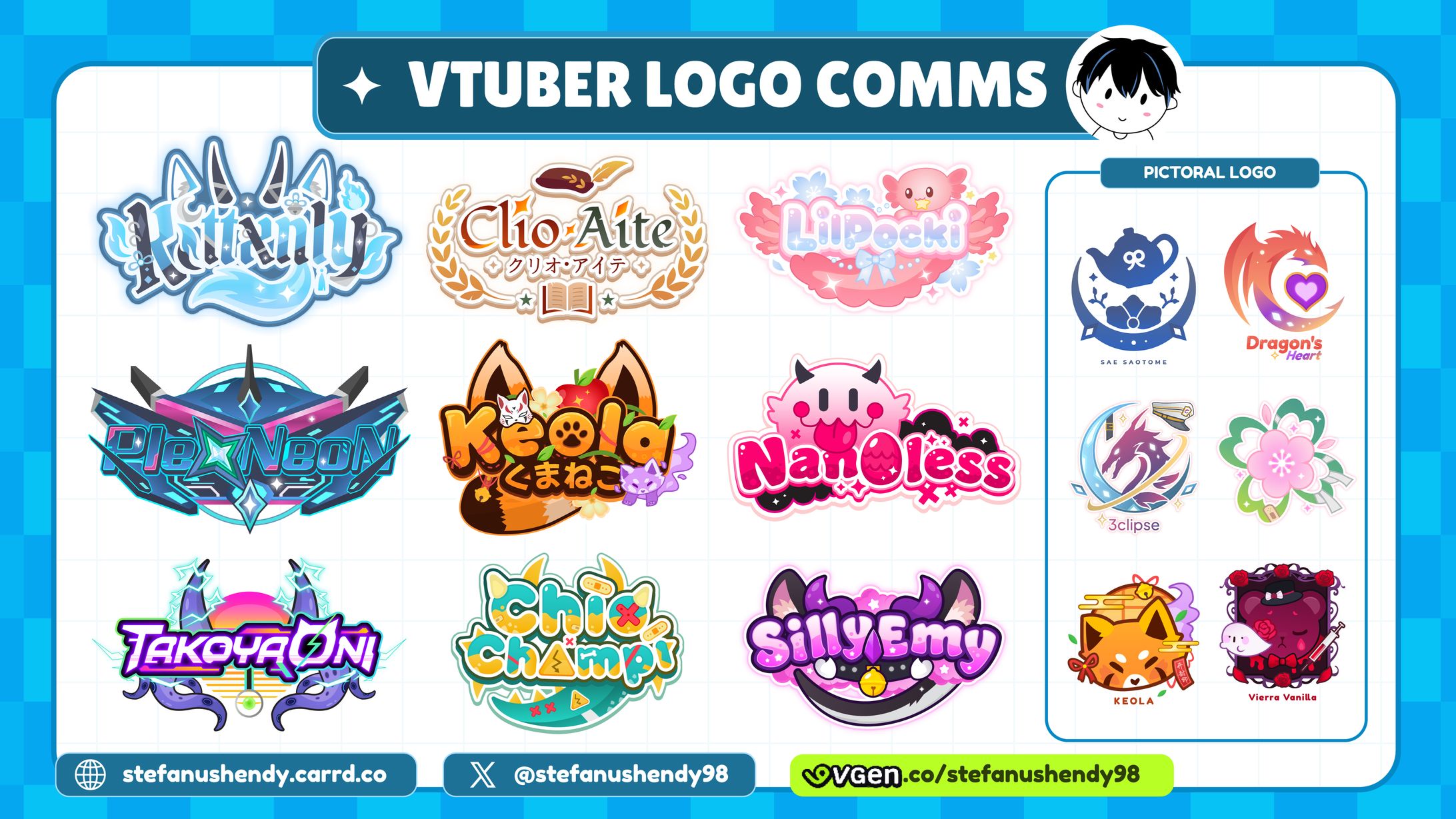 Vtuber Logo Comms by SeHa-1