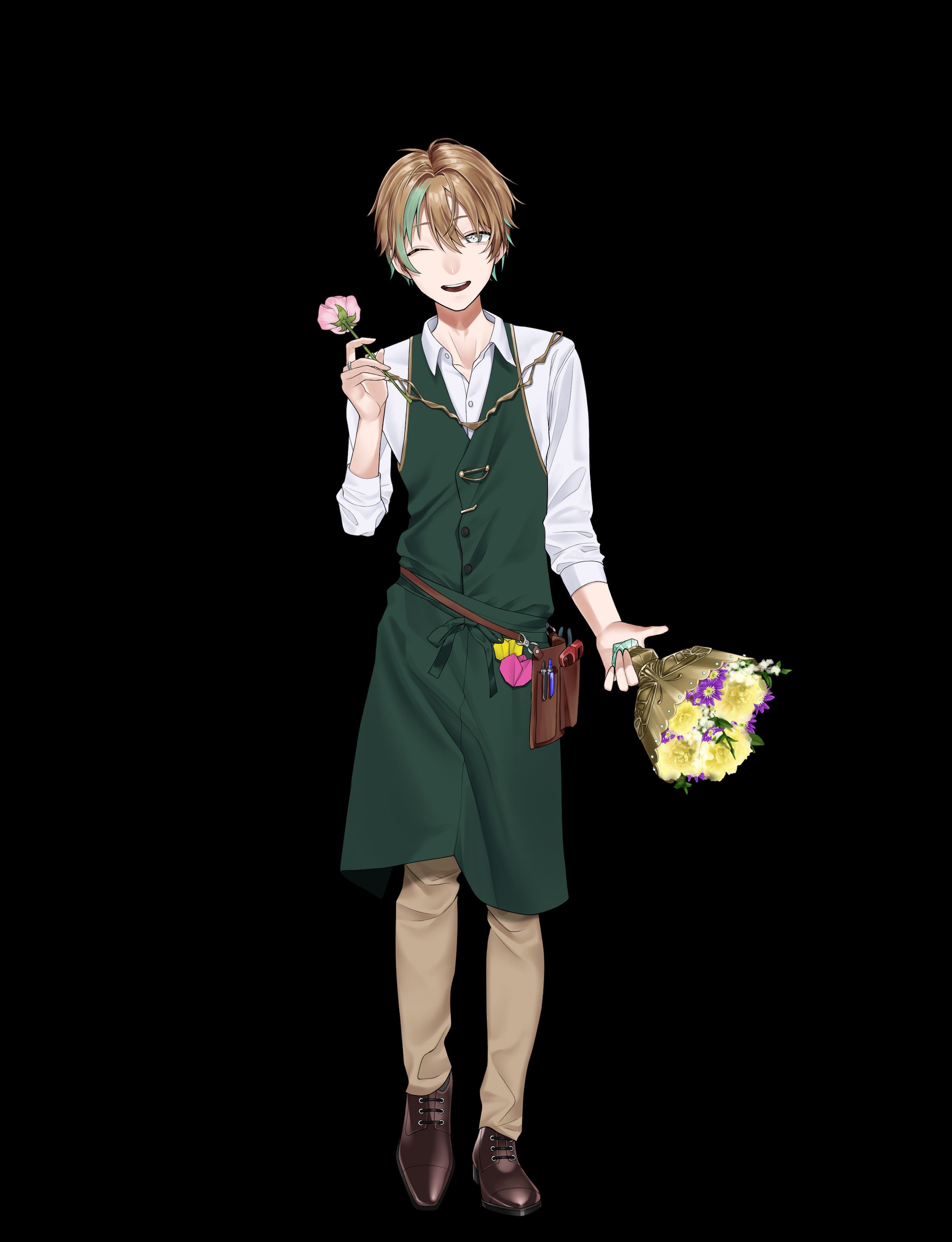 キャラデザ | 男性まとめ/花屋・大学生・熱血-1