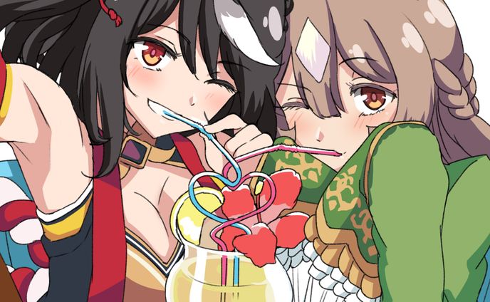 キタサト恋人ストロー