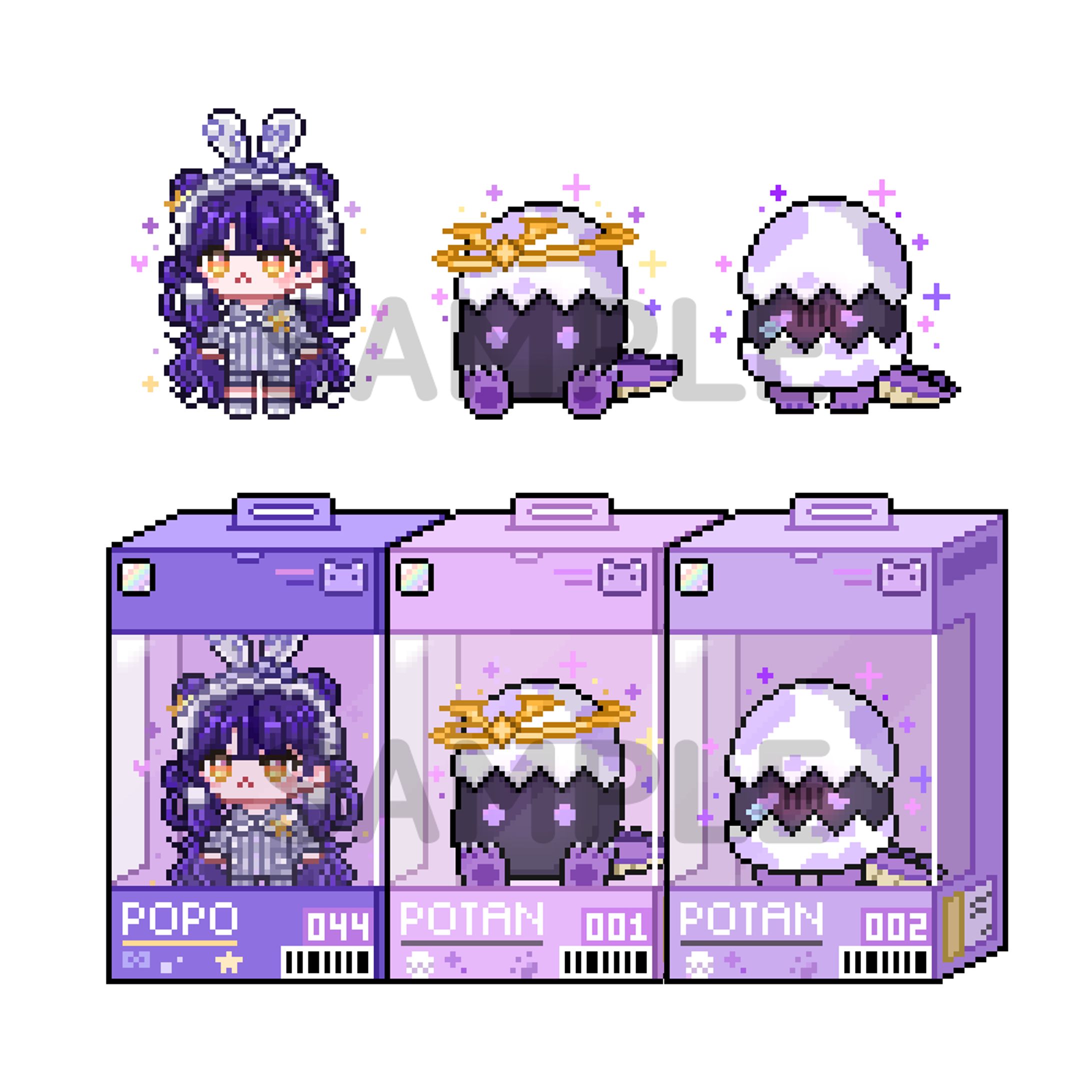 [Vtuber] SOOP 포포님 방송용 픽셀 일러스트-1