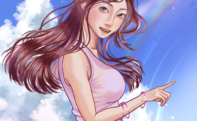 漫画　イラスト、ヒト