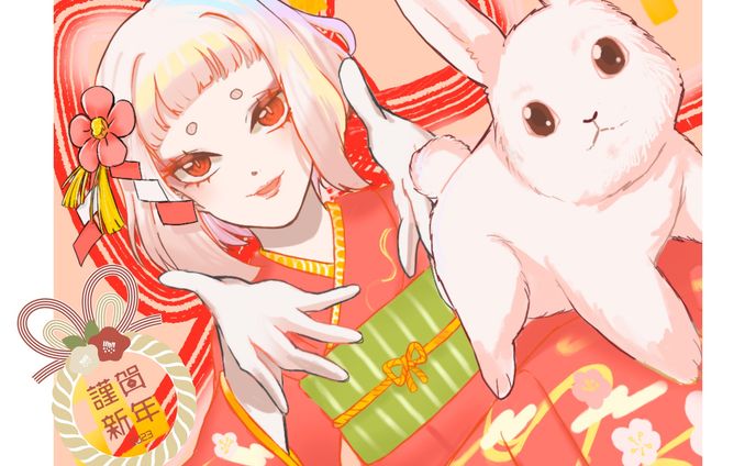 年賀状イラスト(卯年)