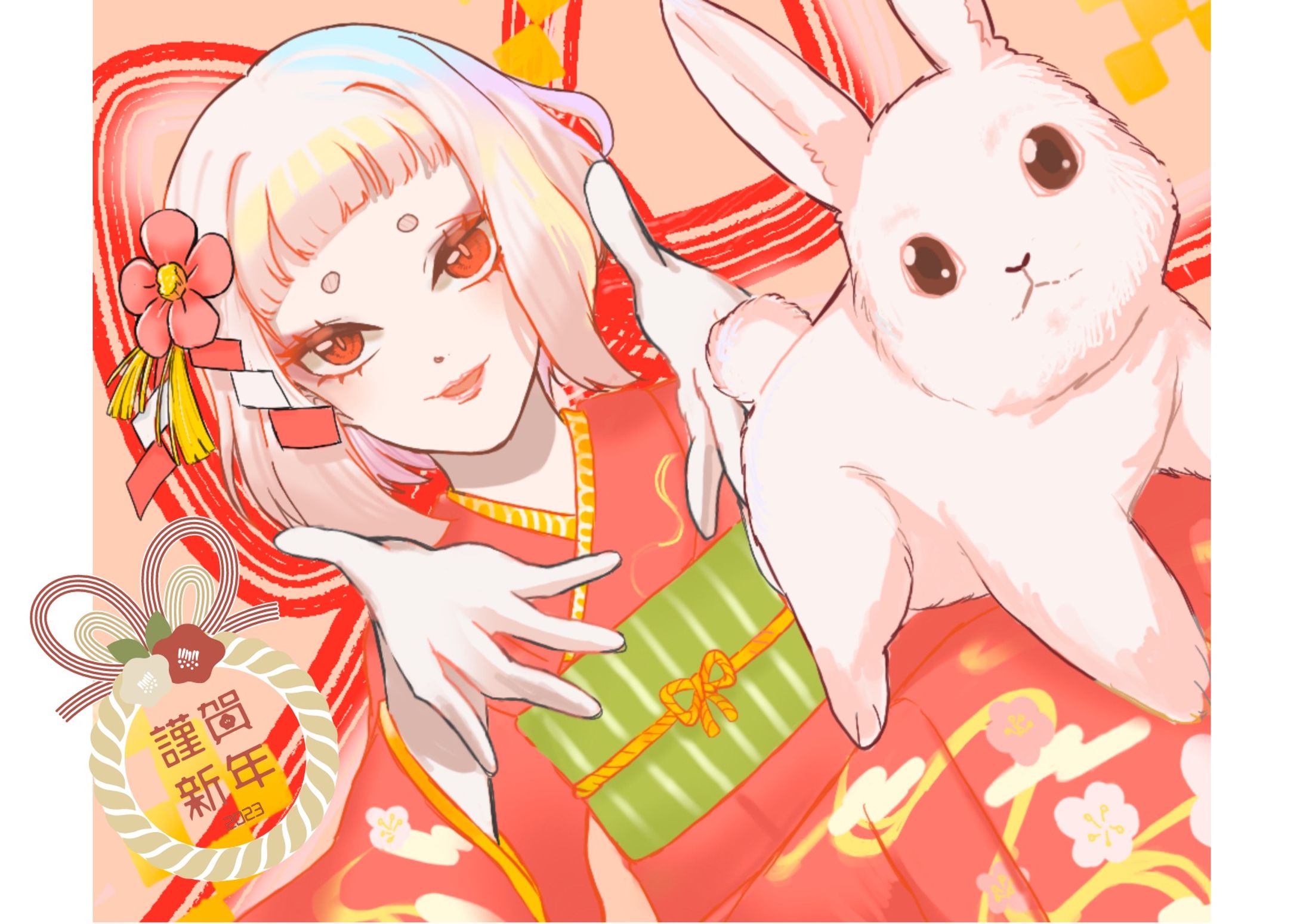 年賀状イラスト(卯年)-1