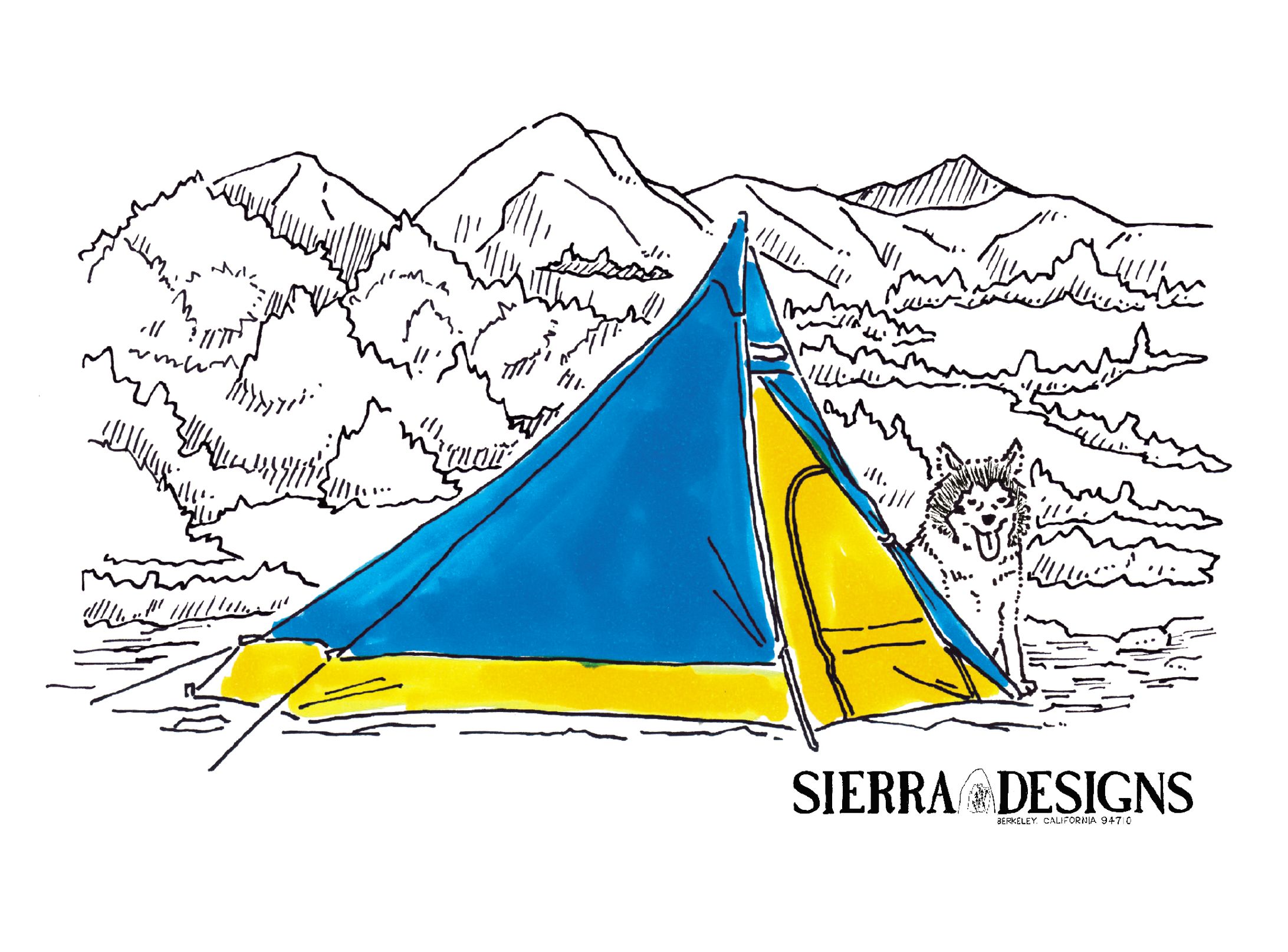 【イラスト】SIERRA DESIGNS　別注Tシャツ-1