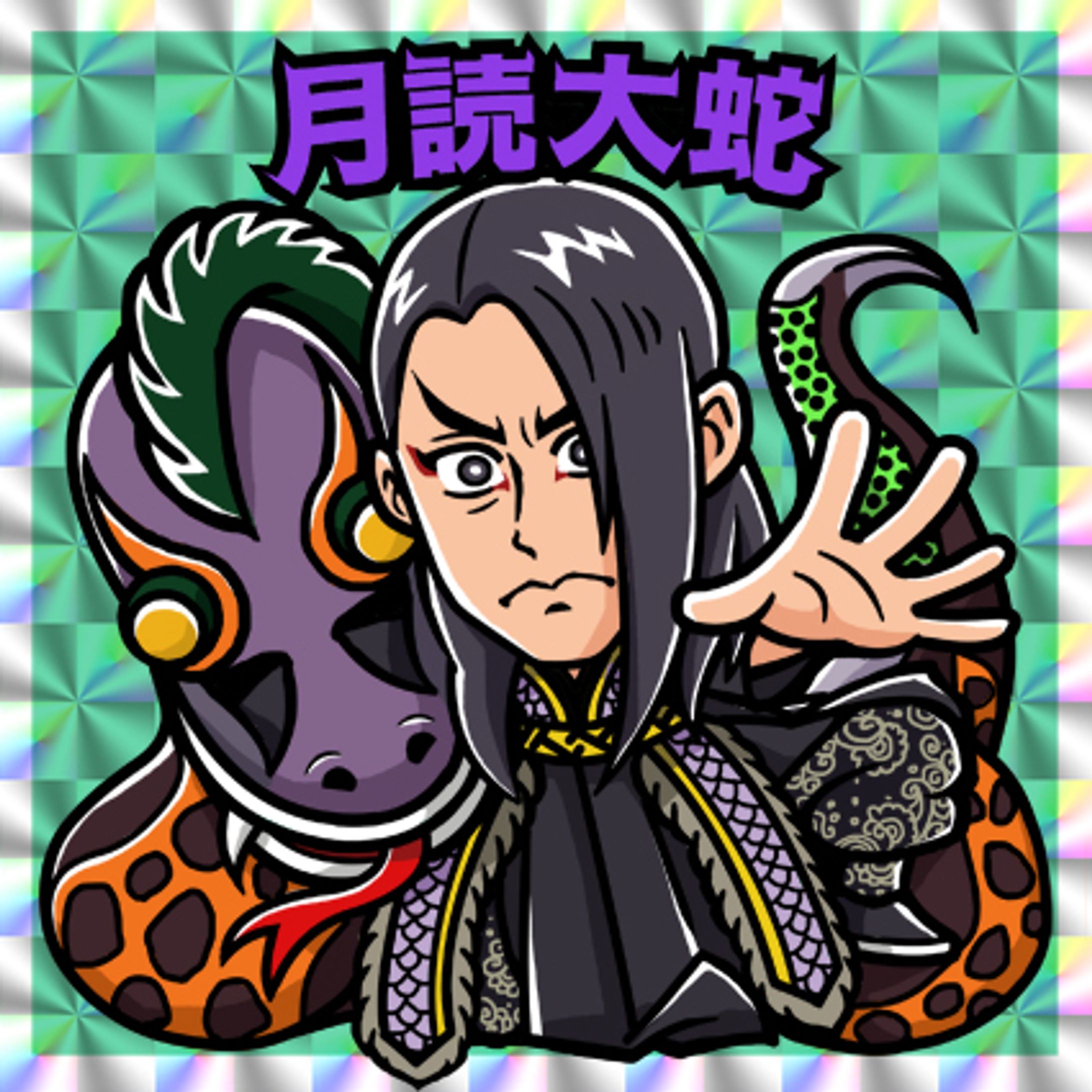 ビックリマンシール風　8枚-1