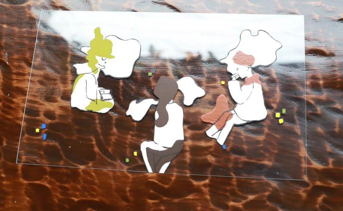 TAG CAFE ウィンドウアート