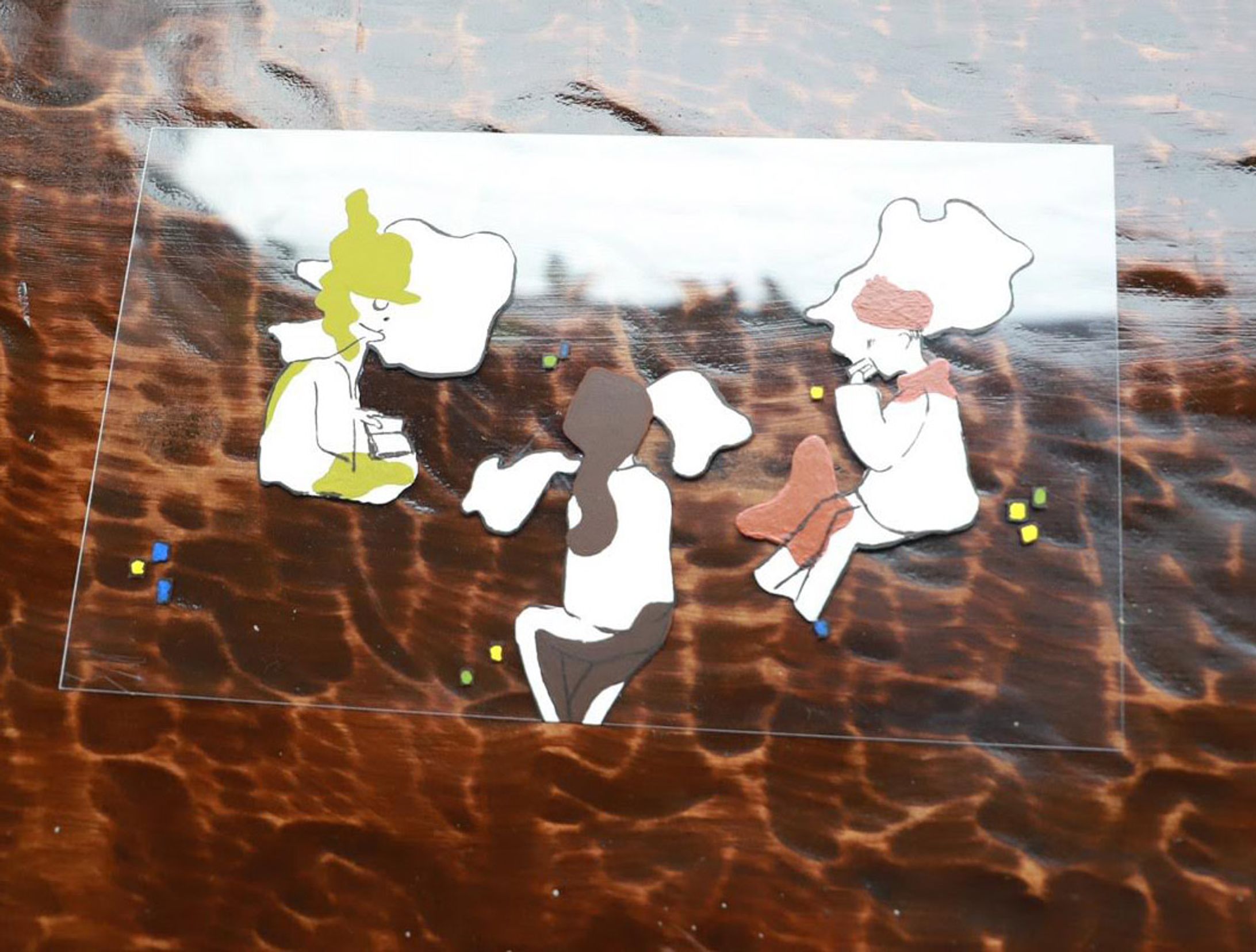 TAG CAFE ウィンドウアート-1