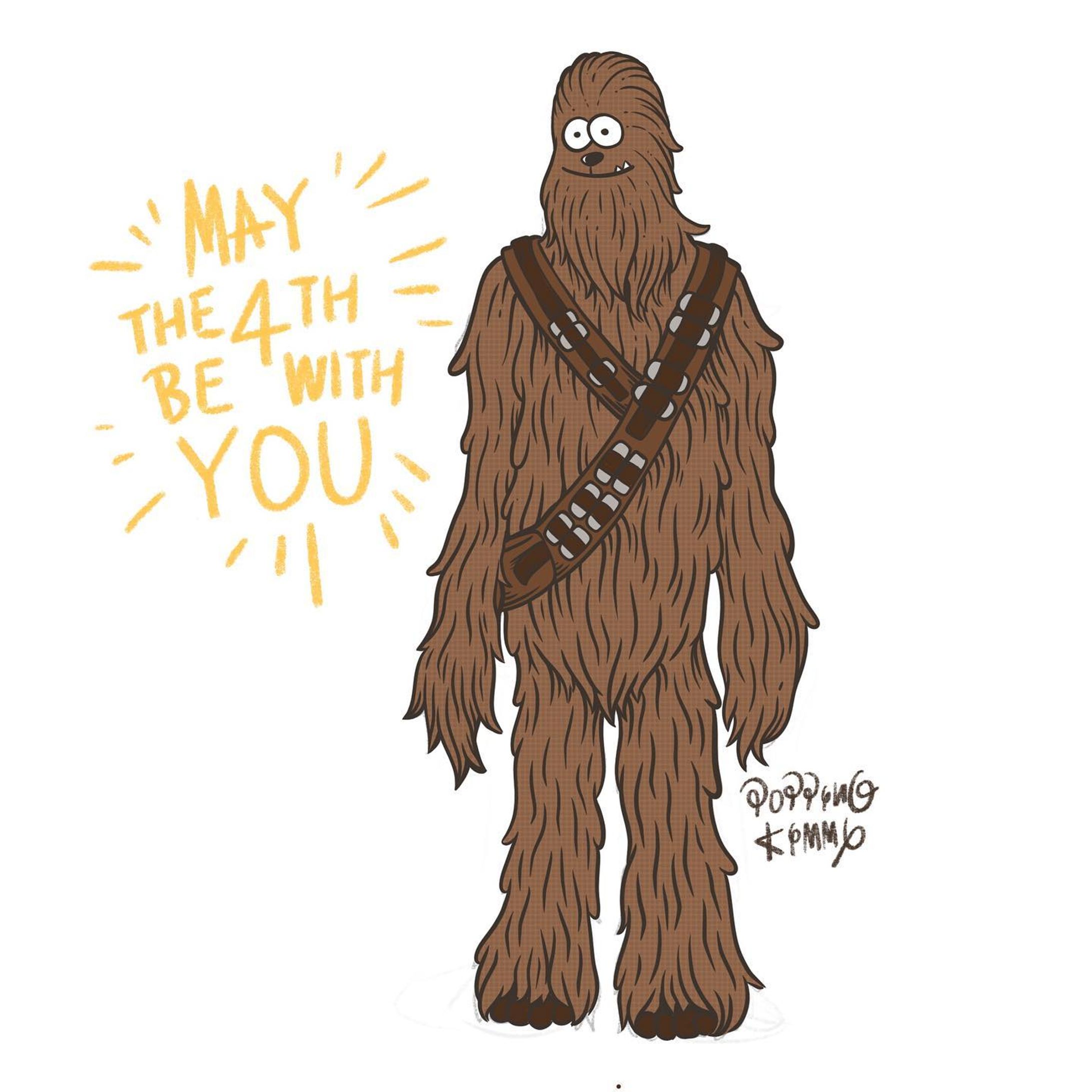 MAY THE 4TH BE WITH YOU
遅れましたが…STARWARS DAYということもありこの映画のモフモフと言ったらということでチューイ描いてみました！

#poppingkimmy #sitcomic #pluffy #イラストレーター #illustrater #lowbrow #アメリカン #モンスターイラスト#カートゥーン #ポップアート #monsterillust #アメリカン #multiverse #ローブロー #ローブローアート #イラストグラム#マルチバース #イラスト依頼募集 #キャラクターデザイン #starwars #maythe4thbewithyou #スターウォーズの日 ＃チューイ #チューバッカ-1