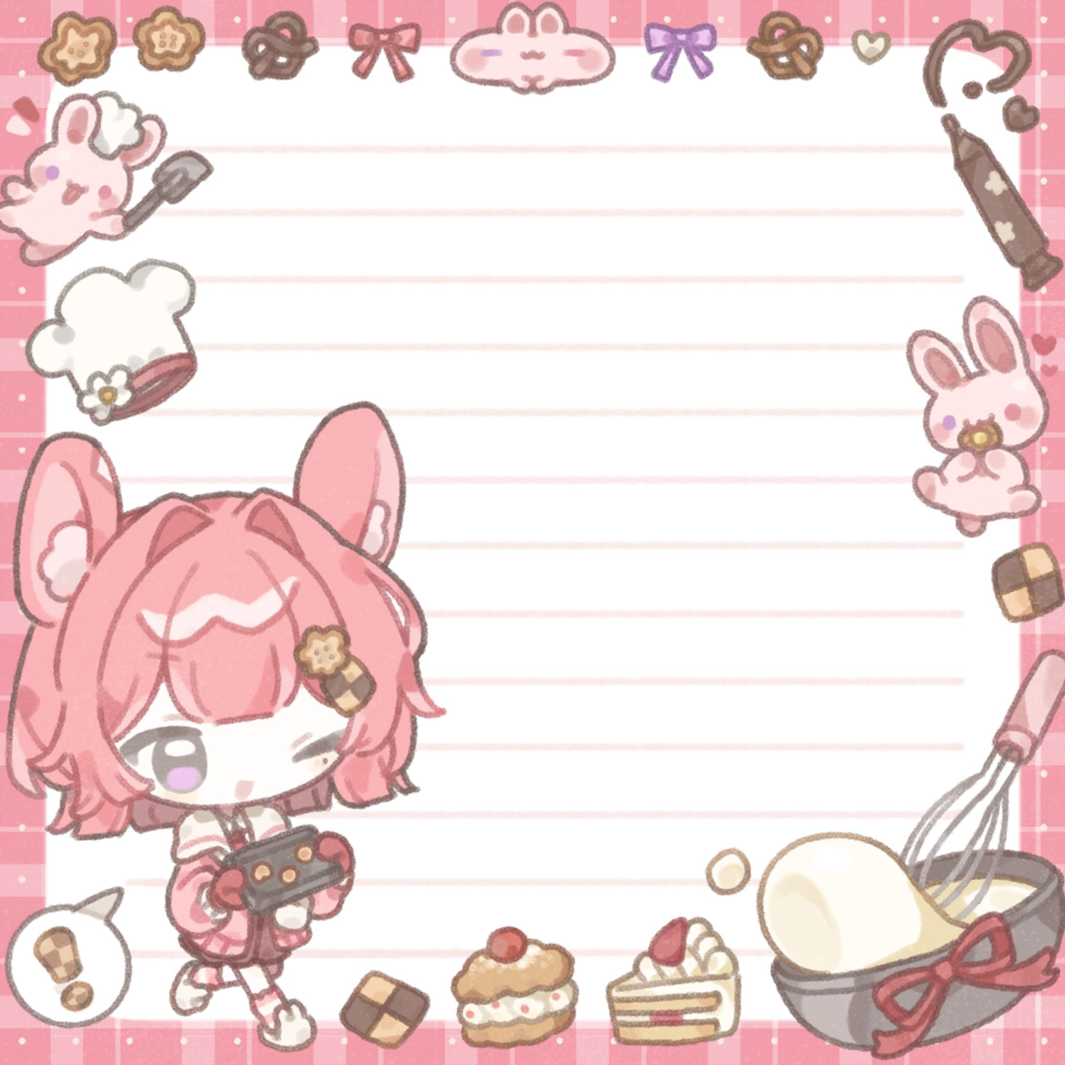 メモ帳風イラスト memo skeb (2)-1