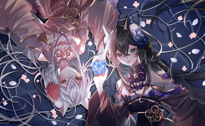 夜ノ葩ともえ様/歌ってみた動画用漫画＆イラスト