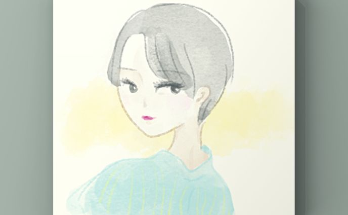 似顔絵　Girls Portrait