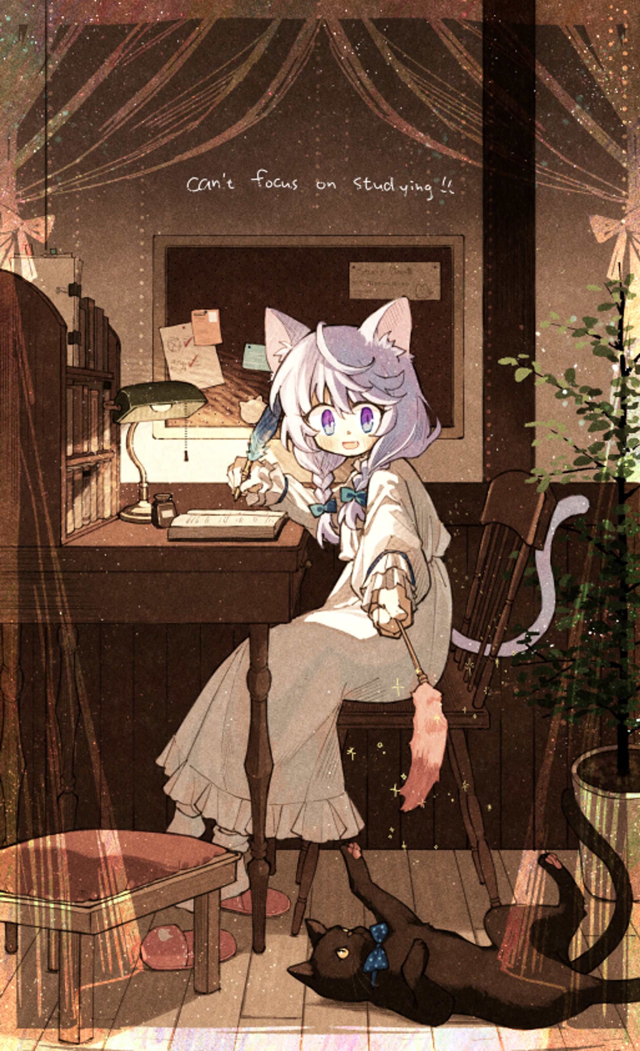 お勉強に集中できない-1