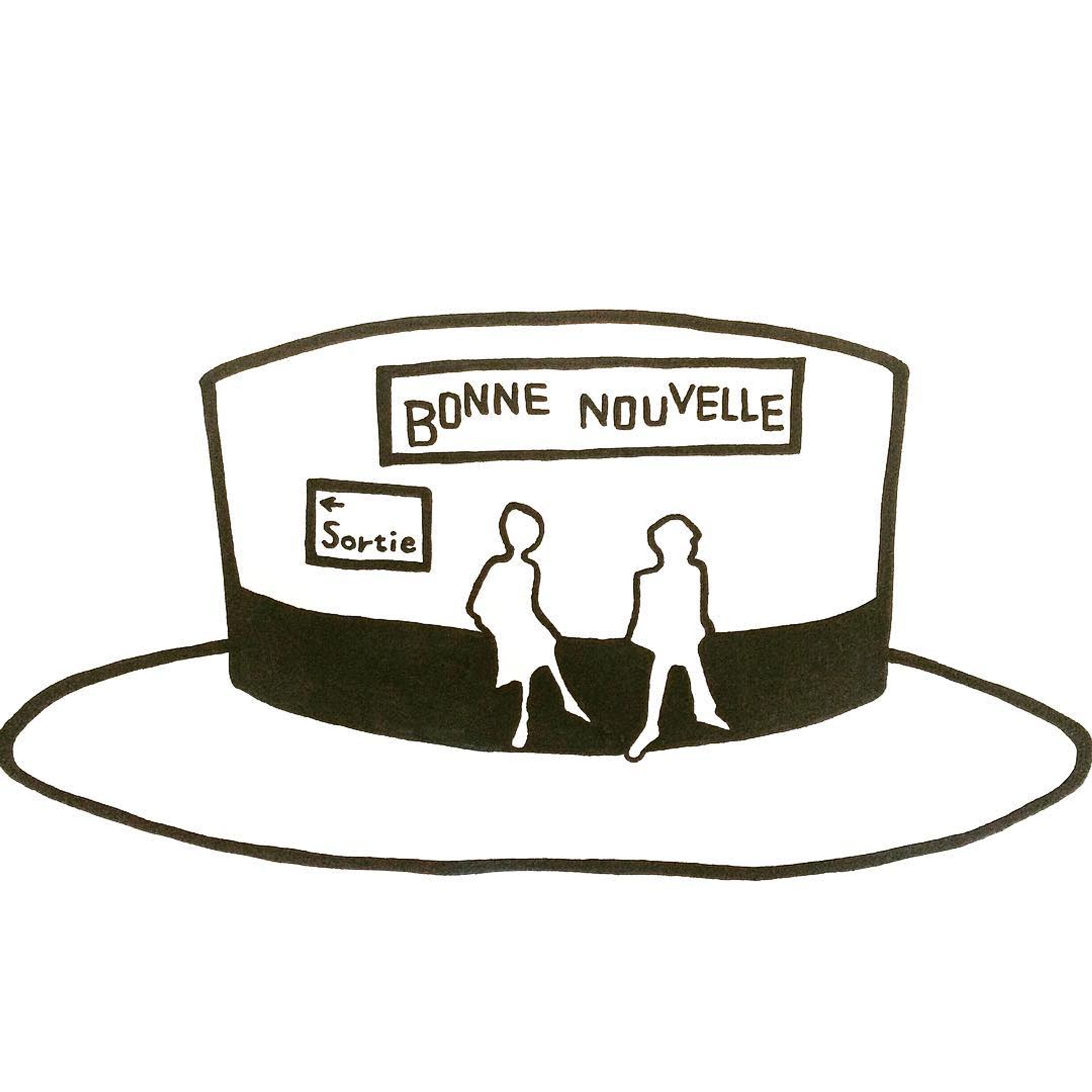 #hat #metro #bonnenouvelle #femme #homme #fashion #paris #sortie #couple #illustration #trompeloeil #platform #cafe #coffee #帽子 #ハット #カンカン帽 #地下鉄 #メトロ #パリ #イラスト #アート #駅 #ファッション #プラットホーム #ギャラリー #カフェ-1