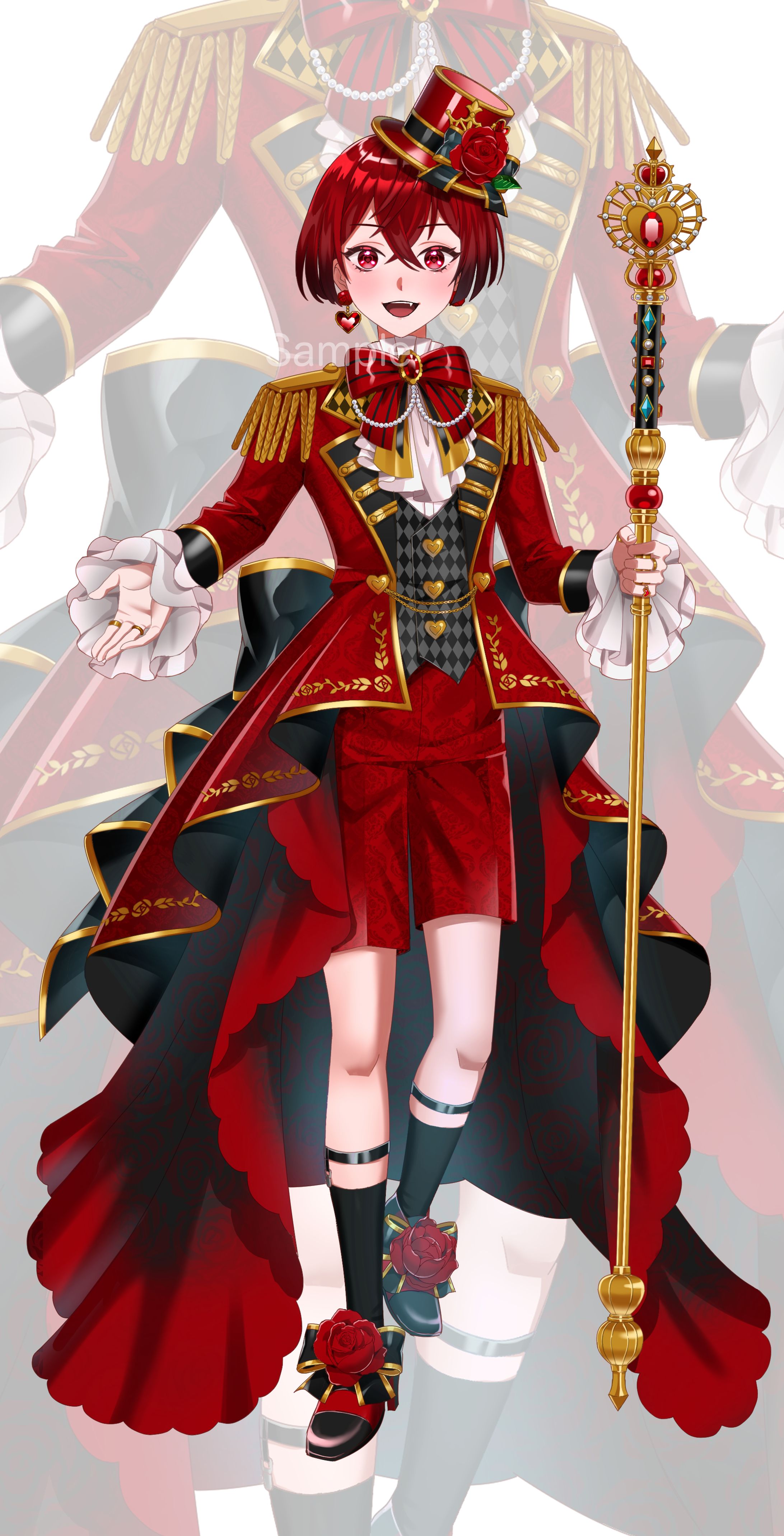 【仕事絵】Vライバー天帝霄様立ち絵-1