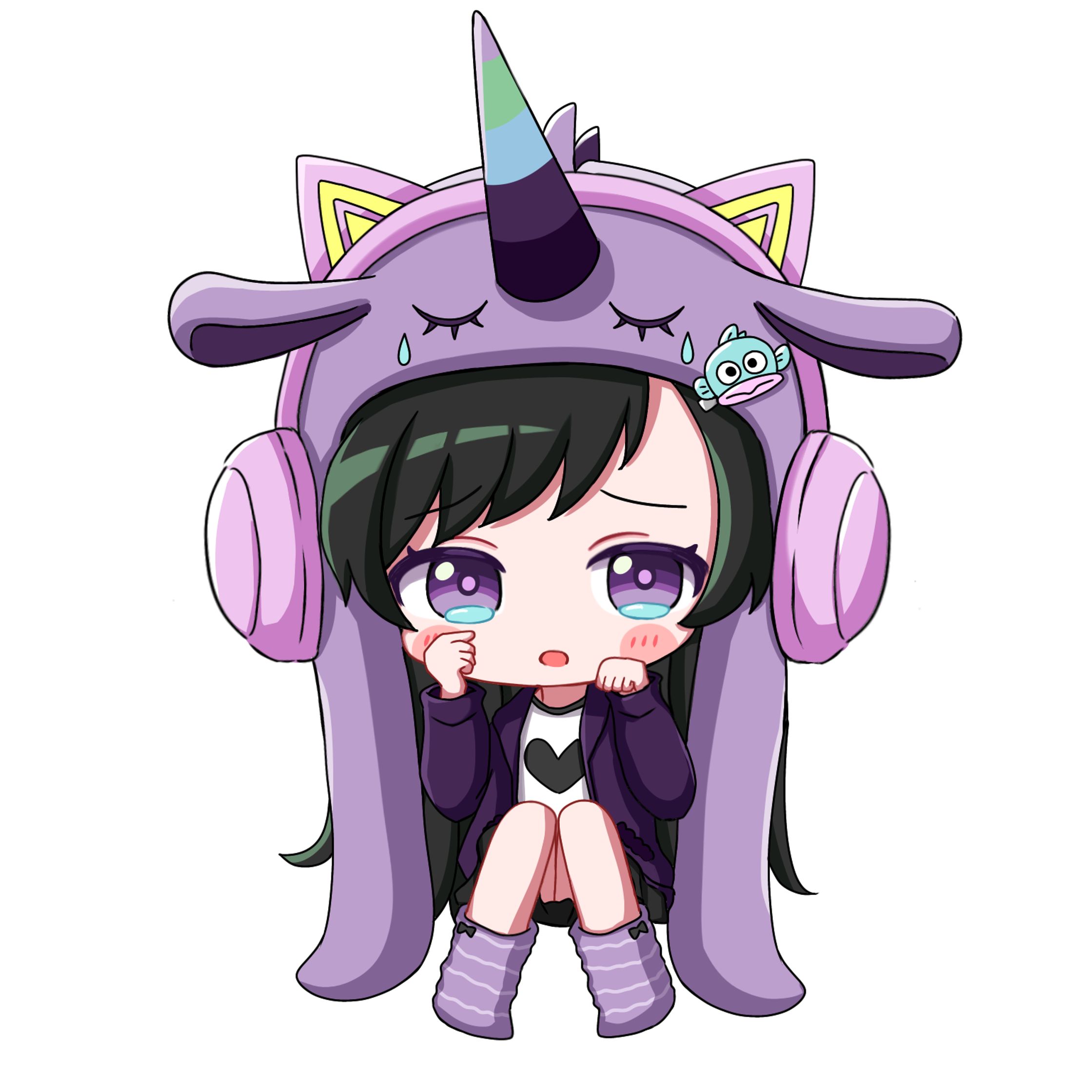 2等身全身イラスト　ひみつさん-1