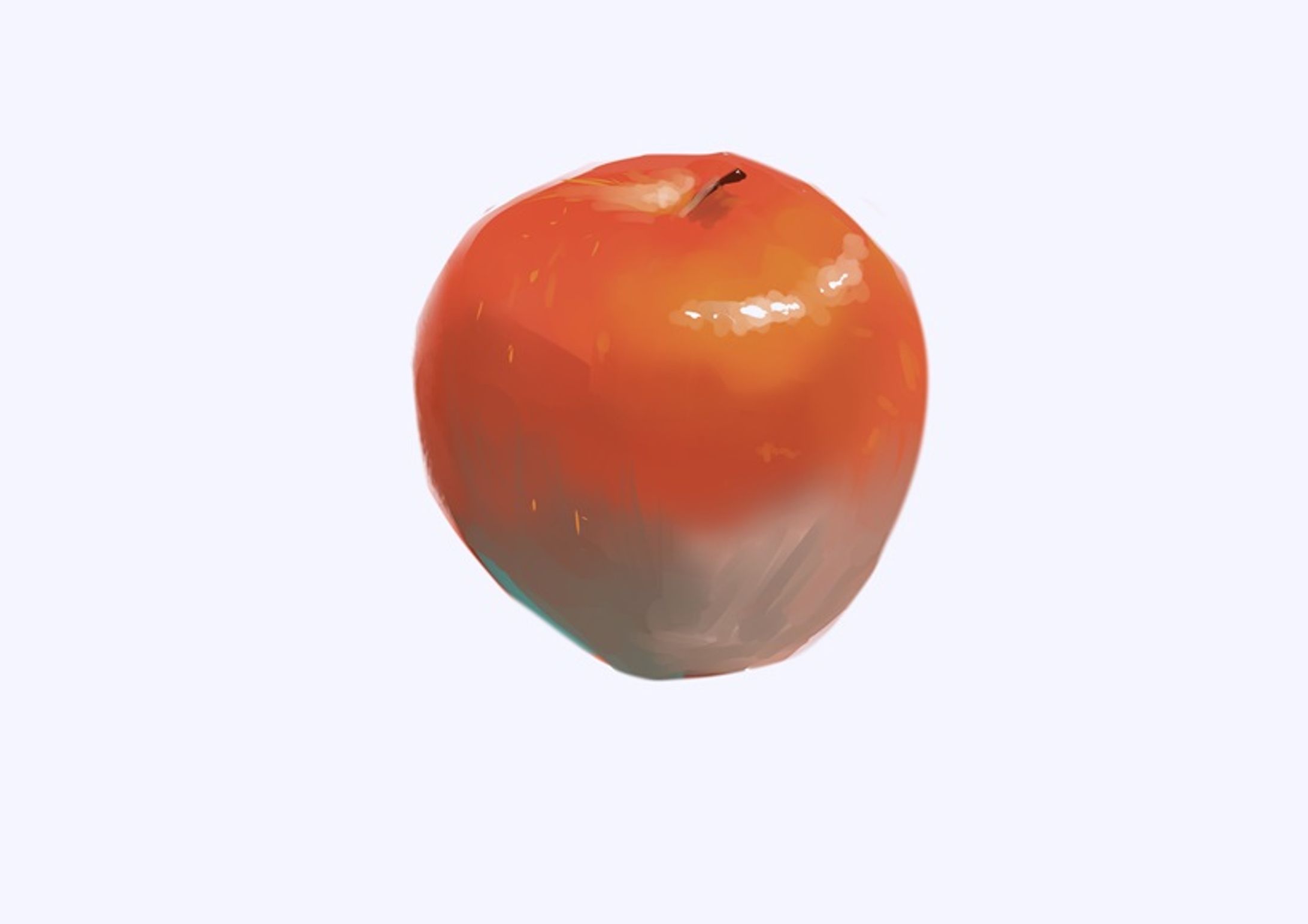 リンゴ厚塗り-1