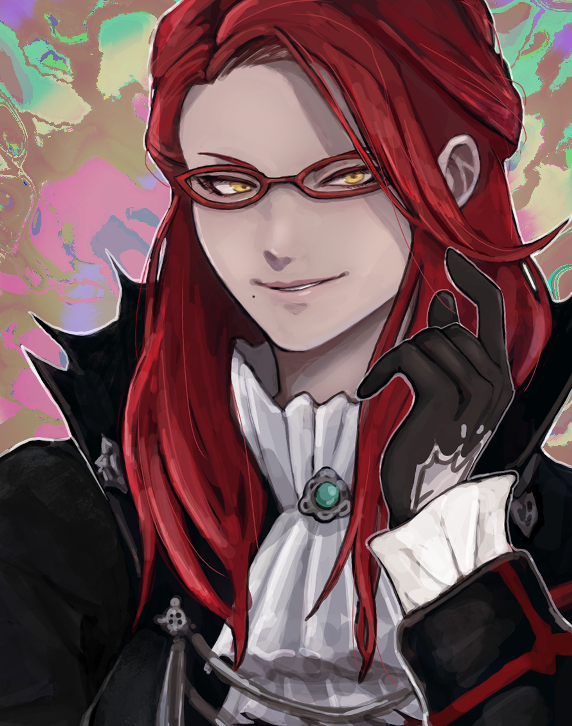 描かせてもらったルガディン女性-1