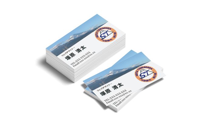 名刺、撮影
