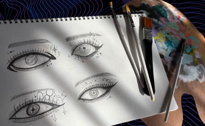 Eyes made of what you see.