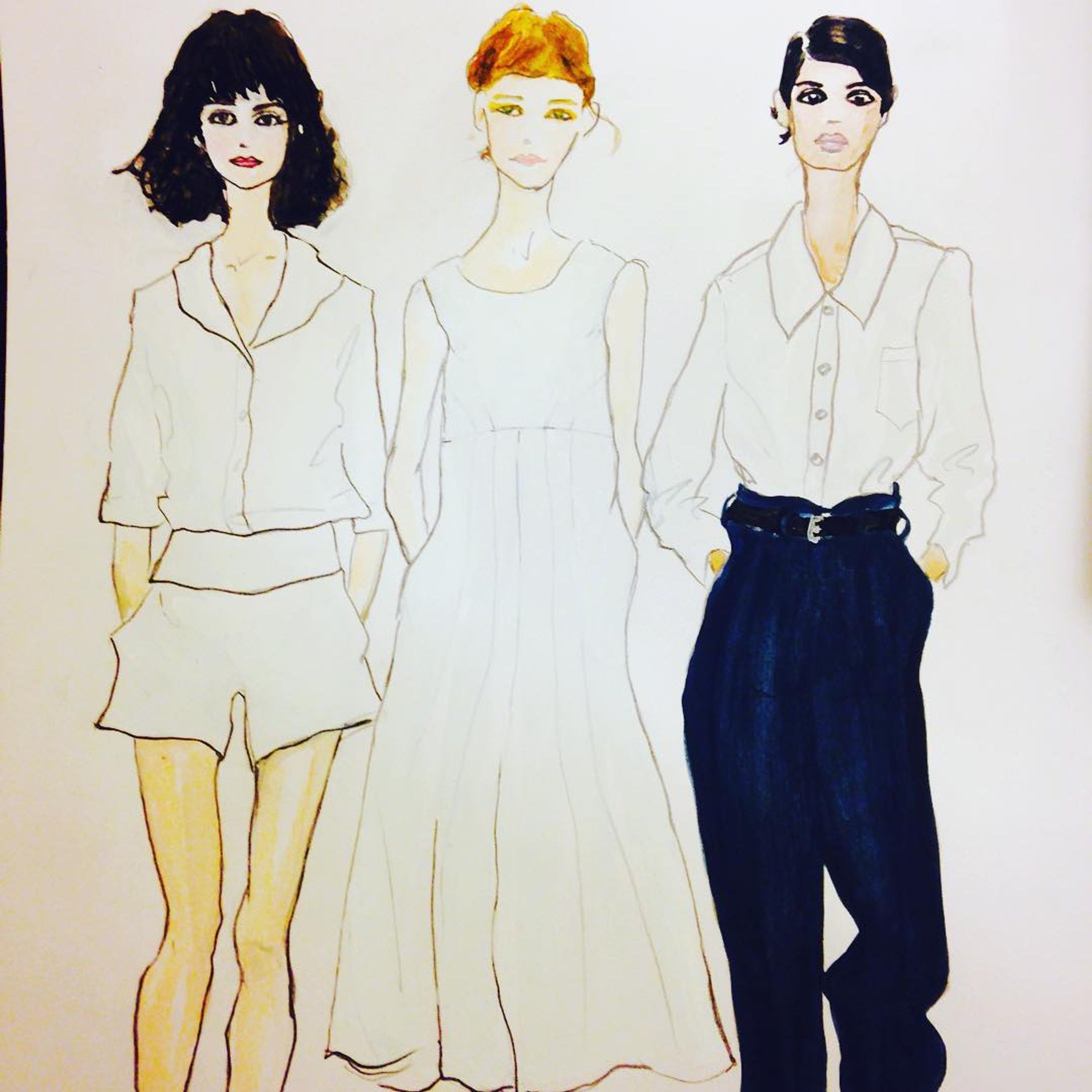 #londonfashionweek #margarethowell #london #vogue #ginza #elle #fudge #numero #fashionweek #fashion #fashionblogger #runway #paris #tokyo #ny #milano #16ss #ss16 #ファッション #イラスト #スナップ #スタイル #アート #elliekubota #fsellie-1