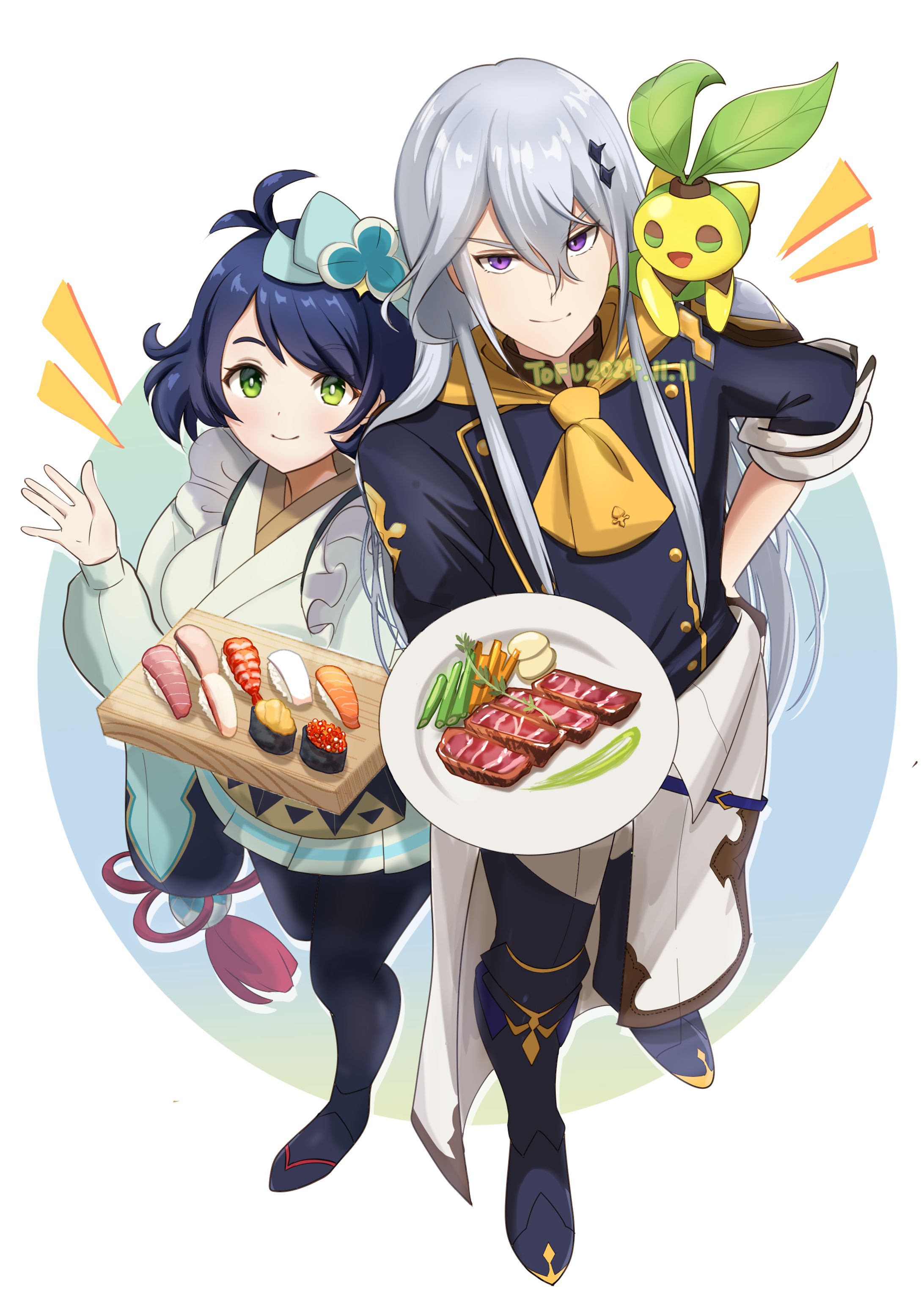 料理人と食材-1