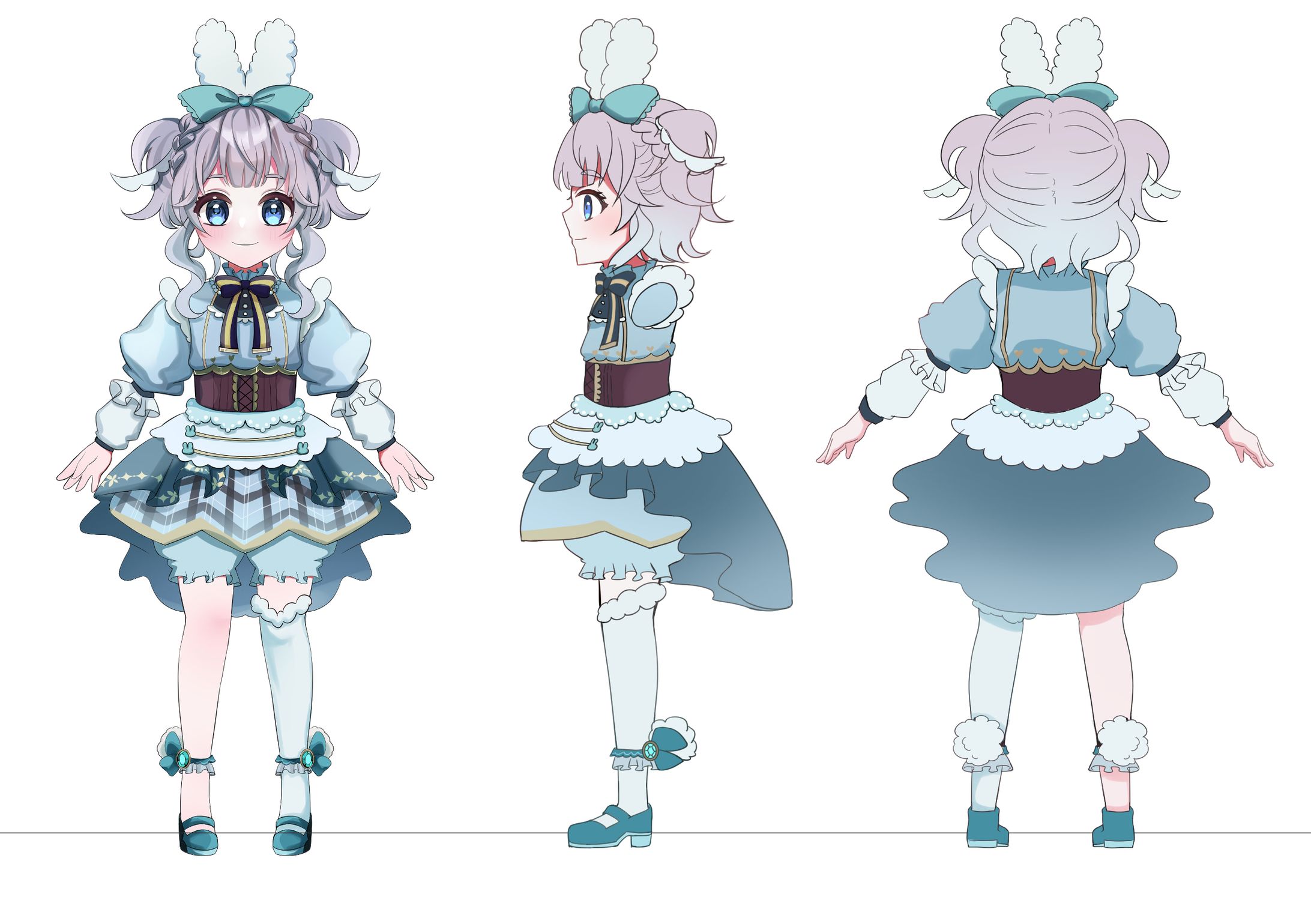 コニーヨちゃんの三面図 【創作】-1