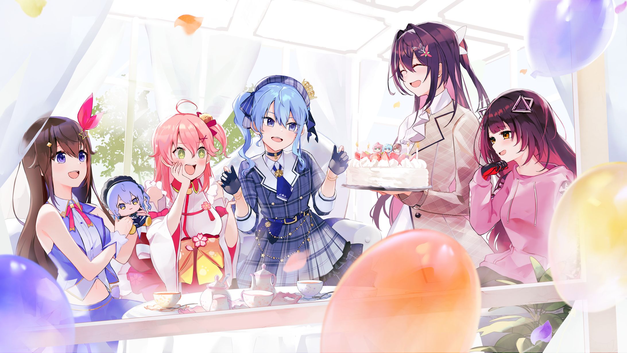【二次創作】ホロライブ　0期生集合絵-1