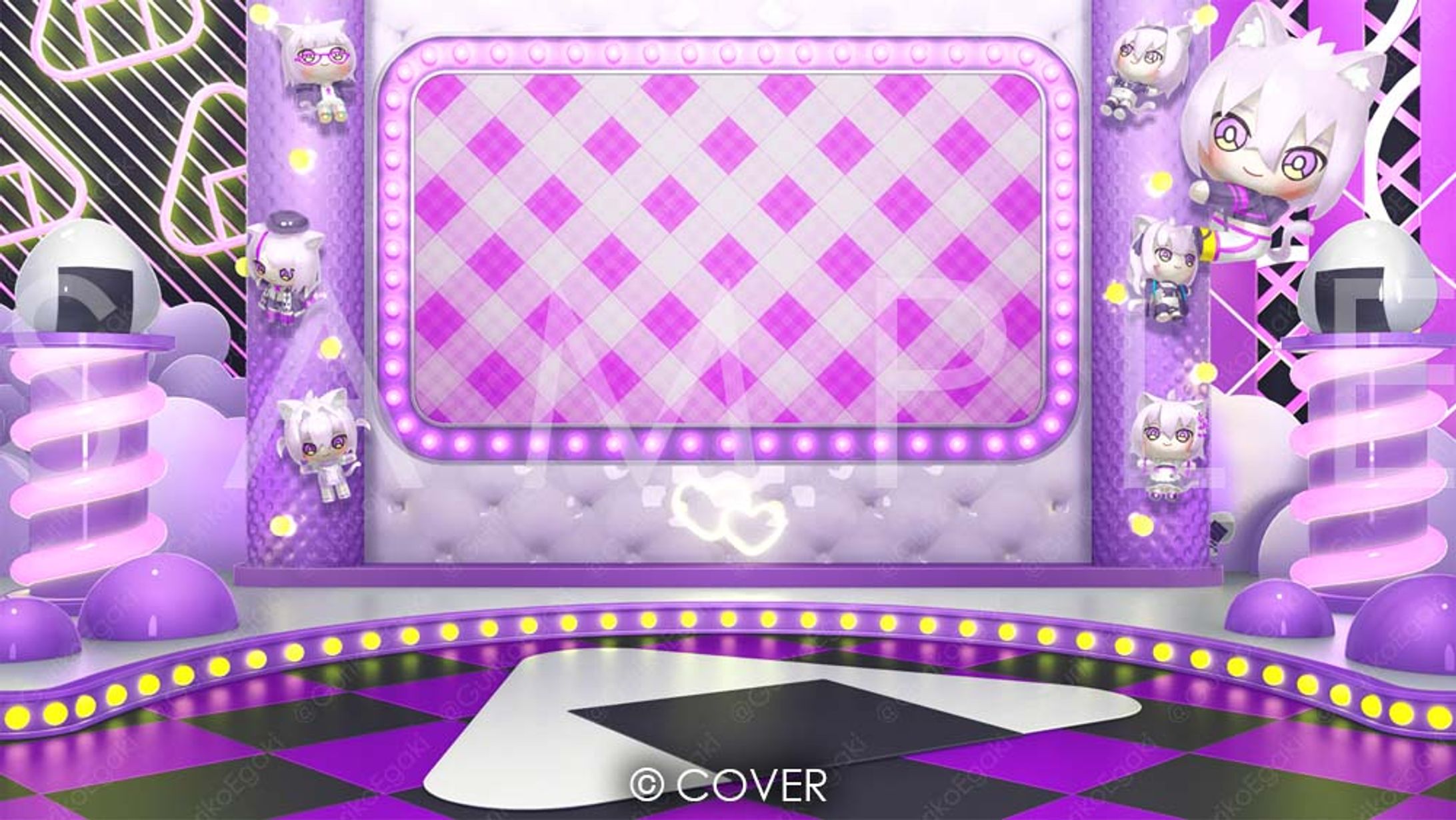 ホロライブ所属・猫又おかゆさん７周年記念配信スタジオ-1