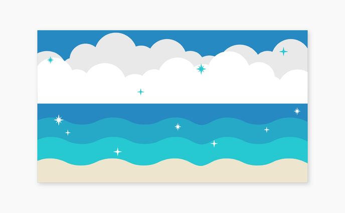 背景素材-夏の海