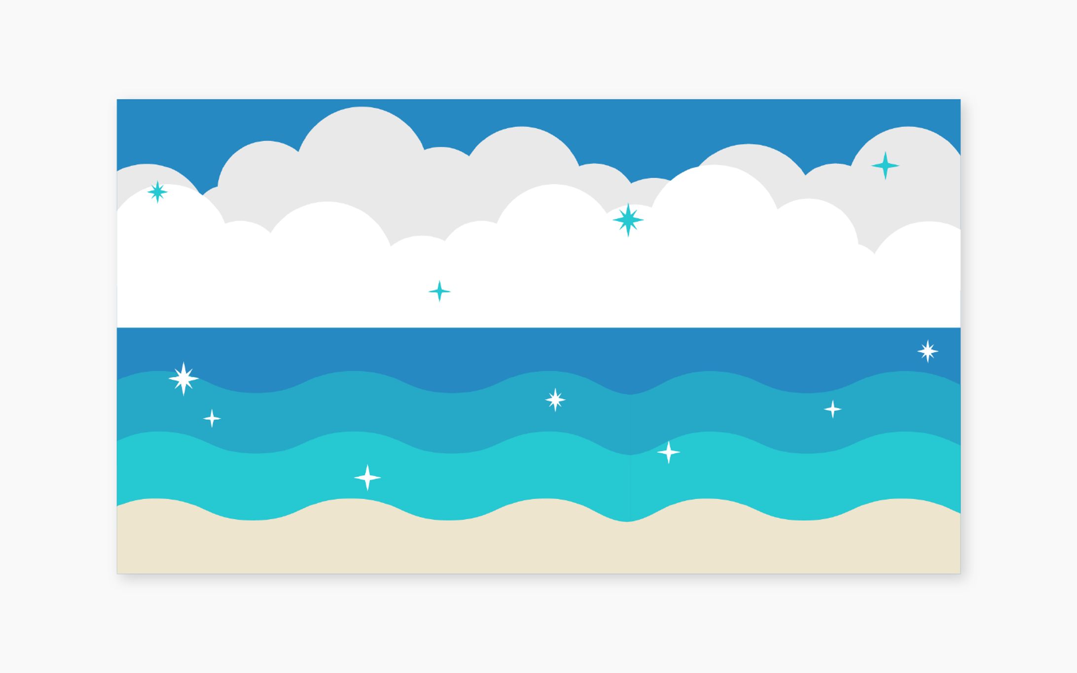 背景素材-夏の海-1