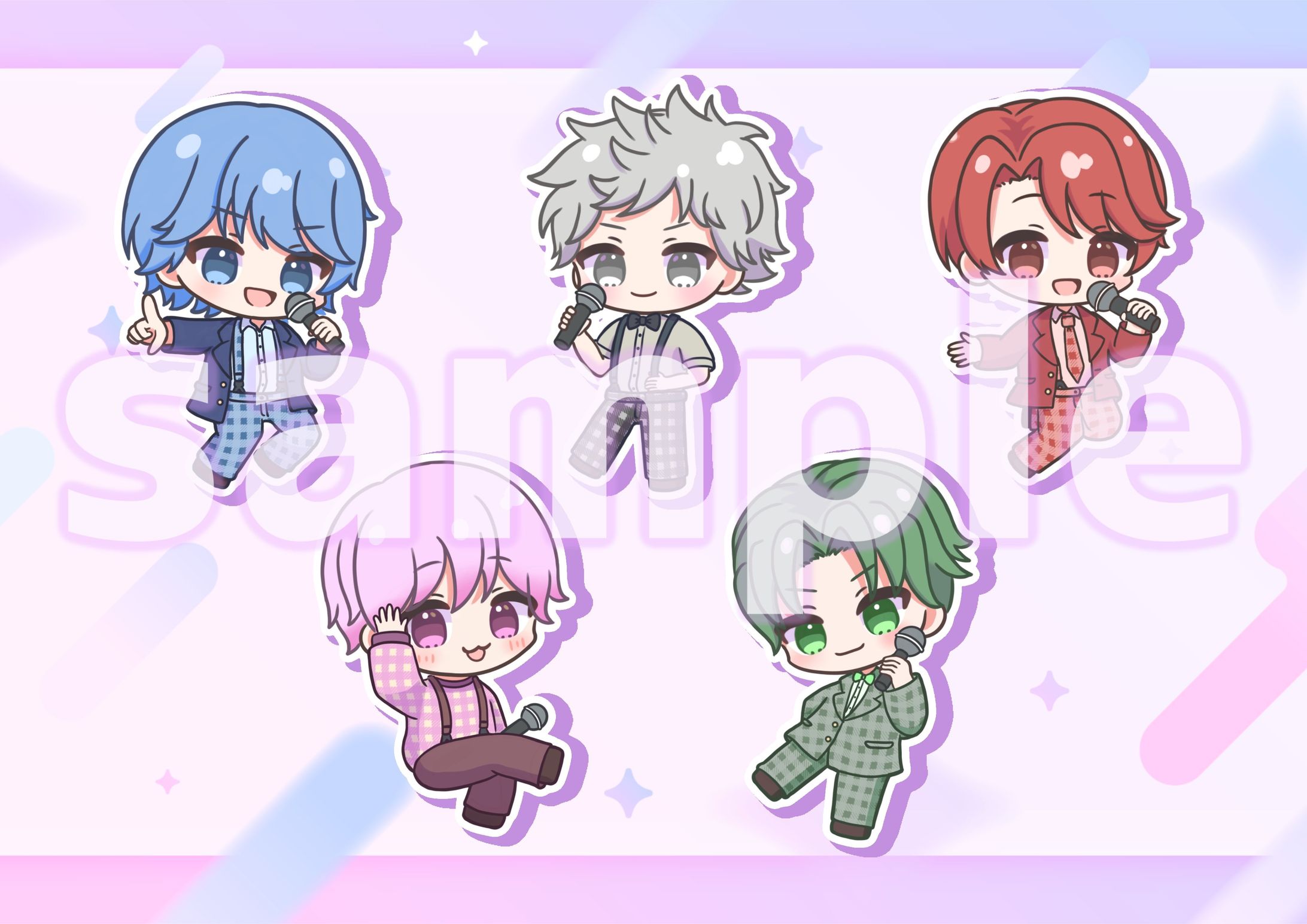 ちょいモザ様 グッズイラスト(キャラデザ込)-1