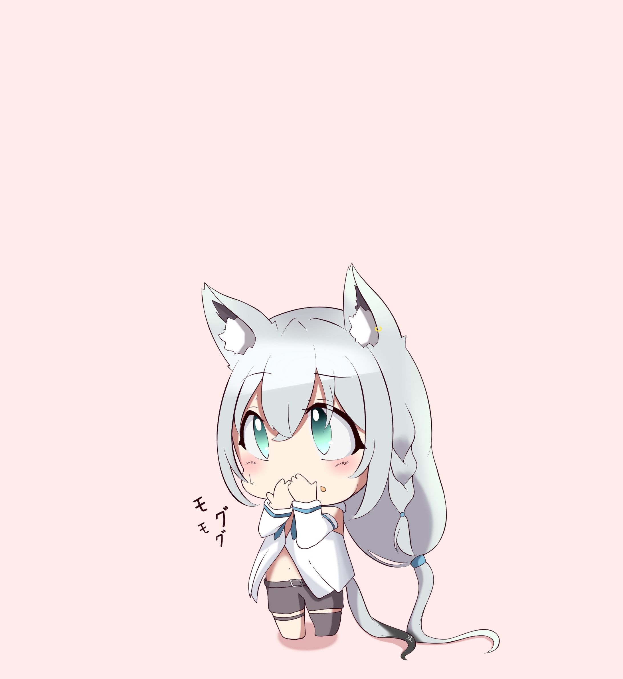 デフォルメイラスト　「モグモグフブキちゃん」-1