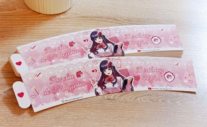 Roselia de Magentia Birthday Cafe 2025 Cup Sleeve