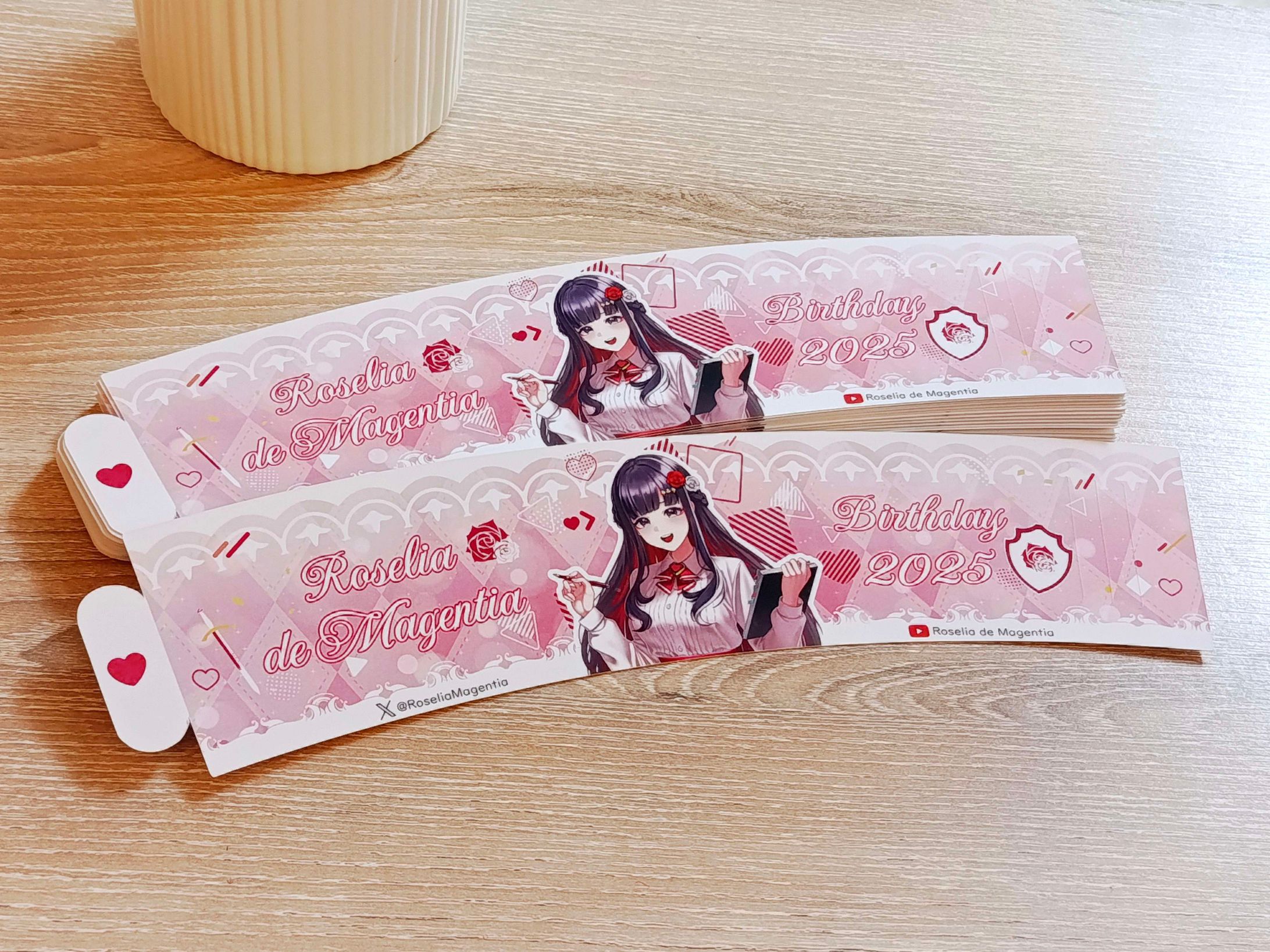 Roselia de Magentia Birthday Cafe 2025 Cup Sleeve-1