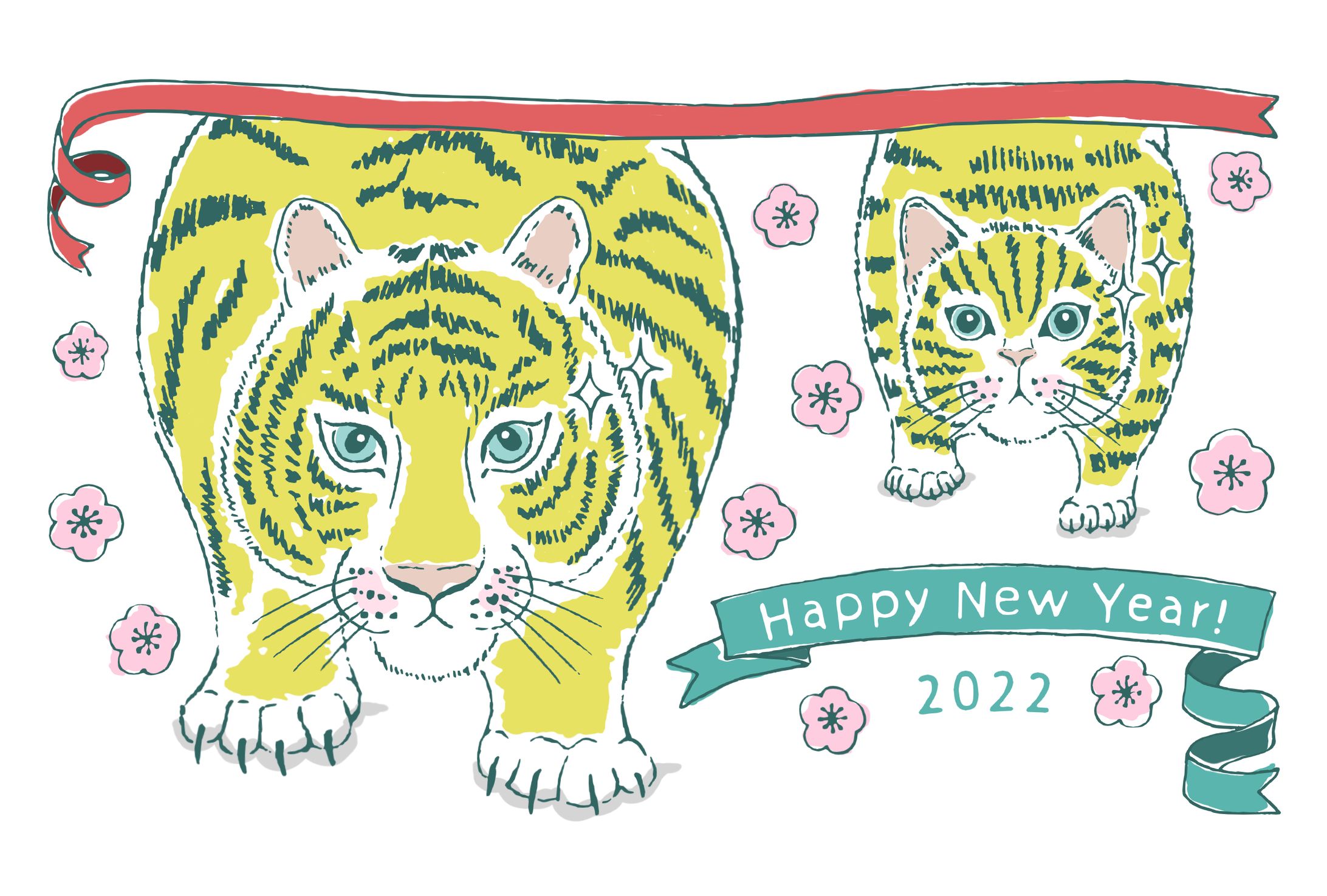 2022年 寅年 年賀状-1