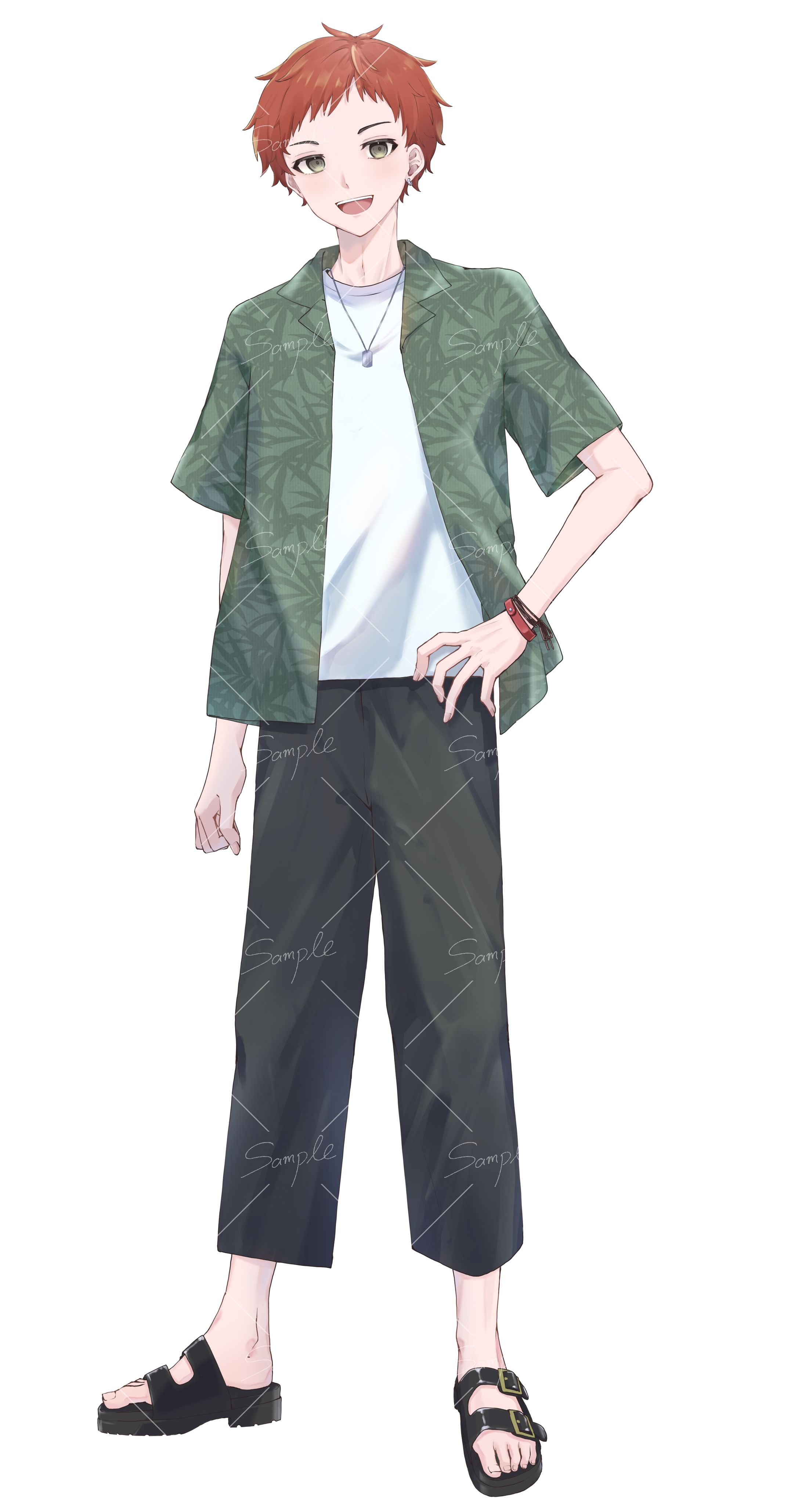 IRIAMライバー マーブル様　夏服立ち絵-1