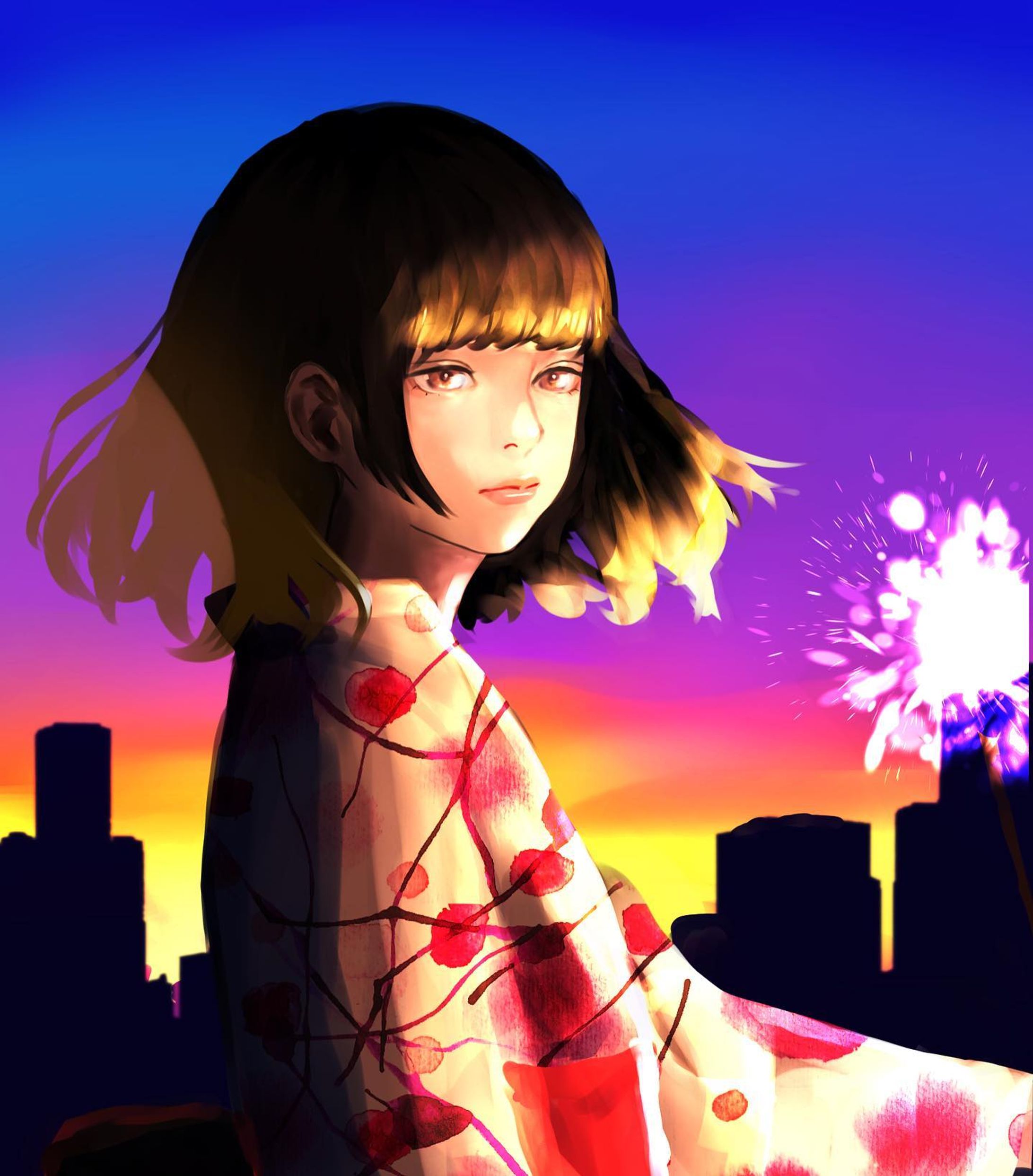 練習(◜௰◝)
 #イラスト  #illustration  #花火-1