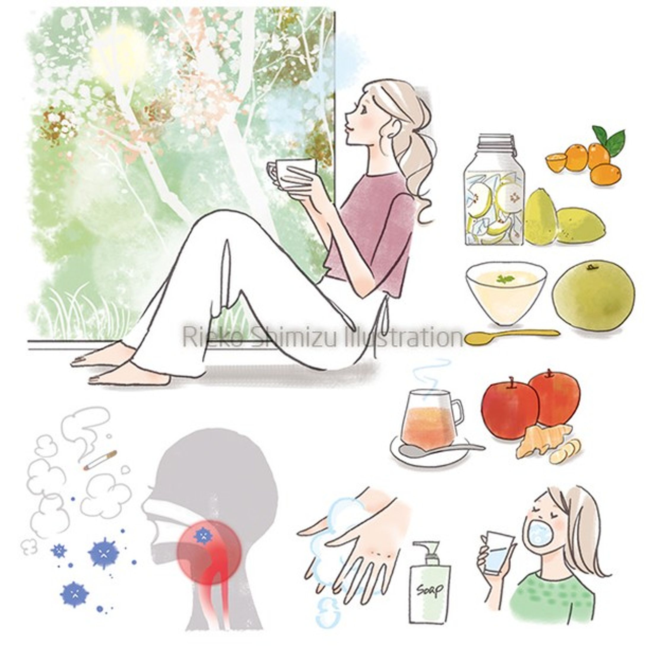美容イラスト_大人のおしゃれ手帖-1