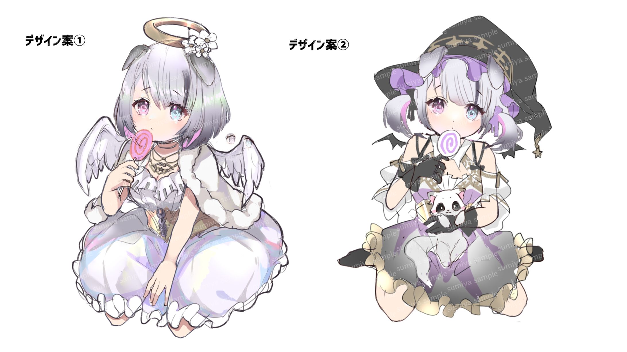 衣装デザイン案（ラフ）　Nanoha様 2021年ハロウィングッズ-1