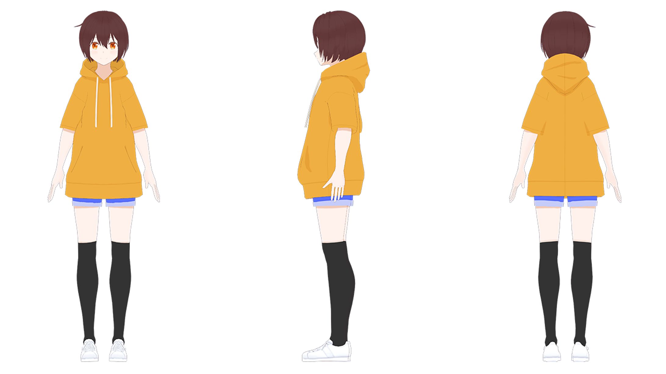 常陸秋子様　私服　3Dモデル及びデザイン-1