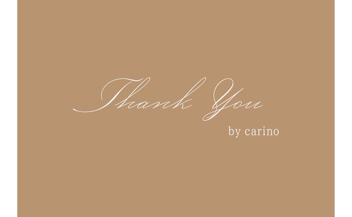 carino様 サンクスカード