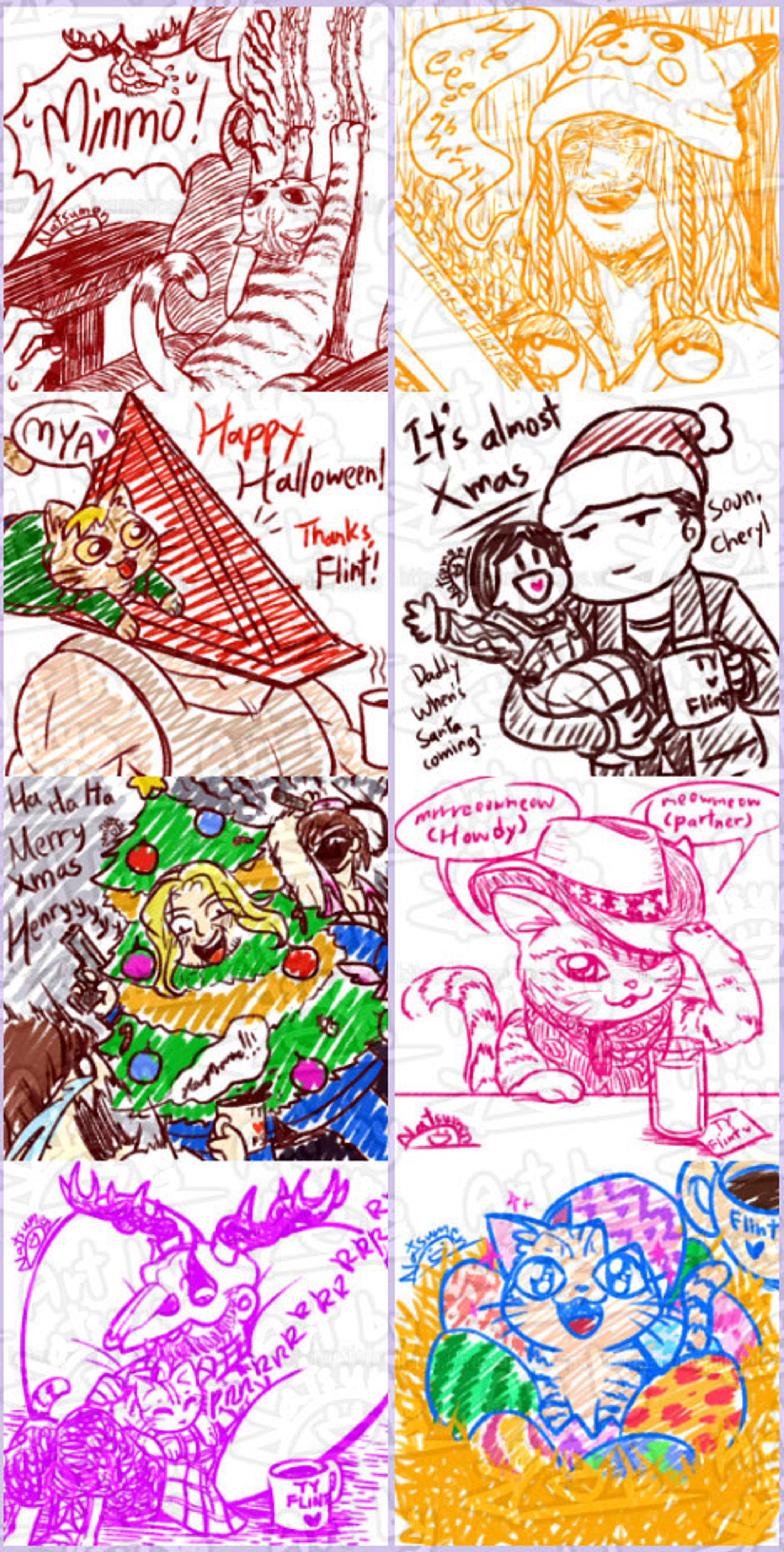 Monthly Ko-fi doodles - FlintStride-1