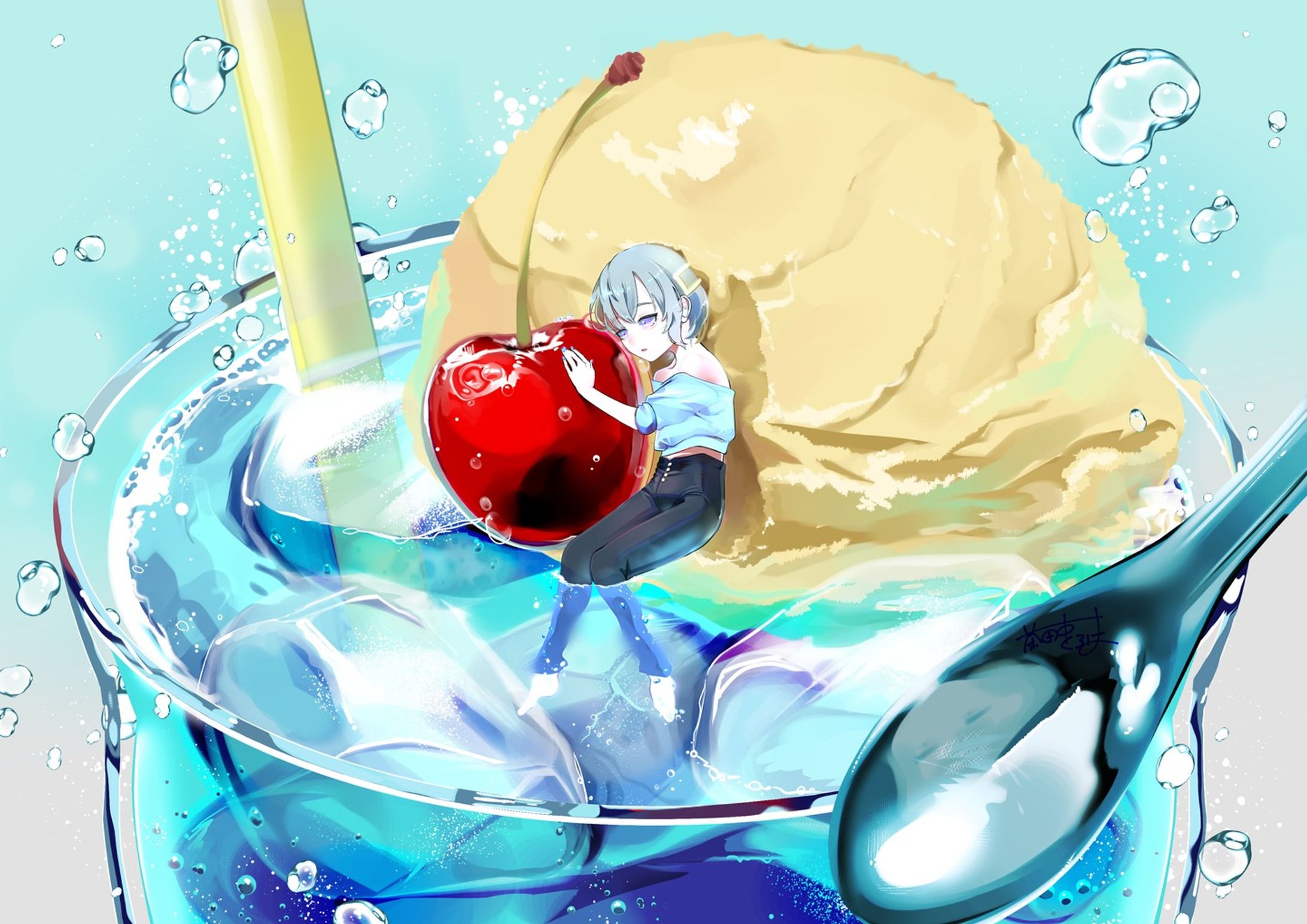 【創作】クリームソーダ-1