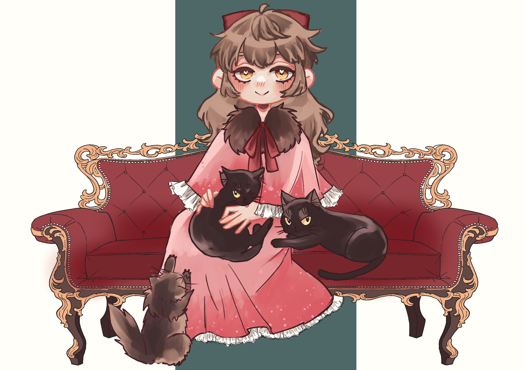 猫擬人化イラスト-1