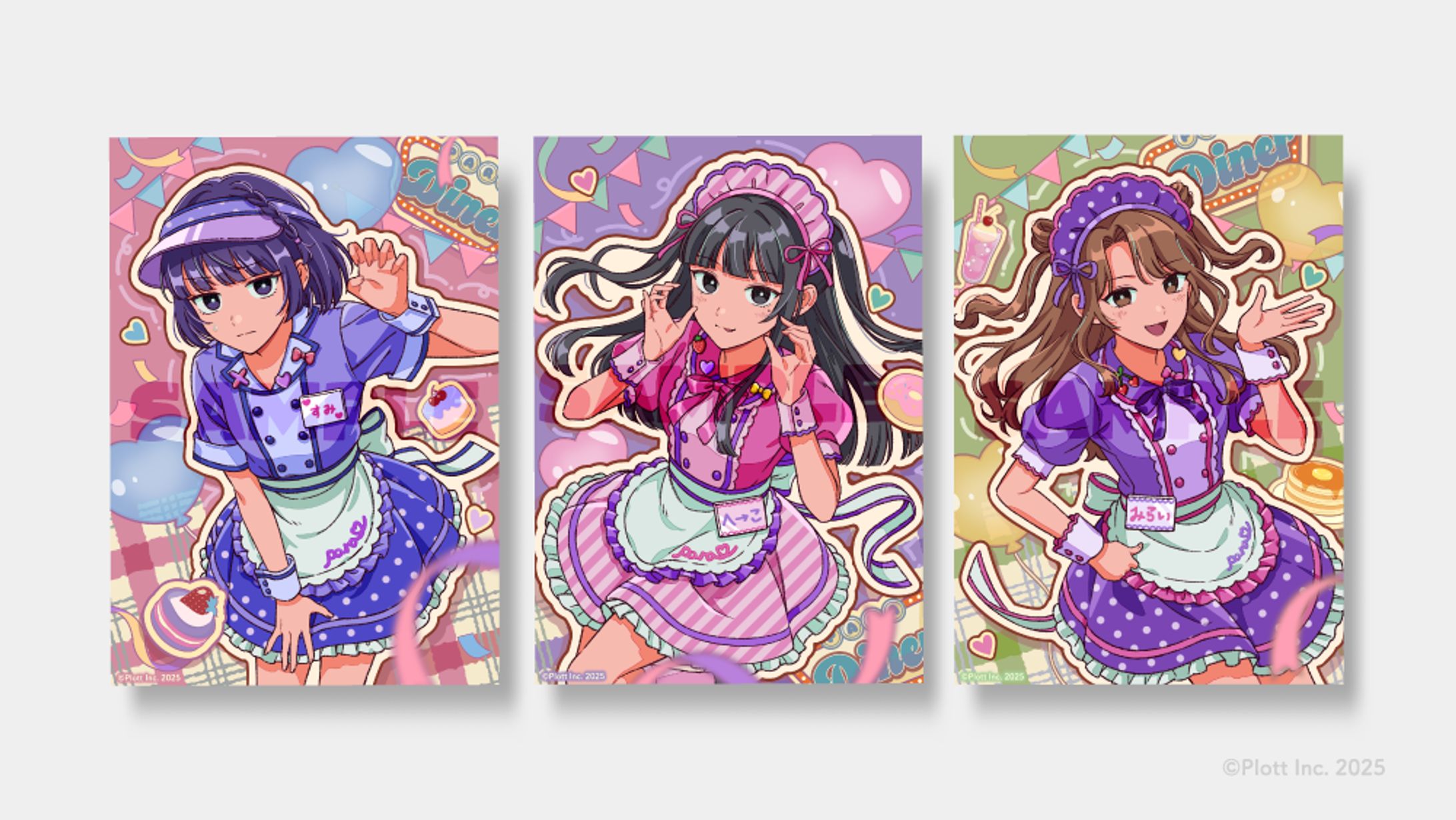 私立パラの丸高校」文化祭ランダムブロマイド(©Plott Inc. 2025)