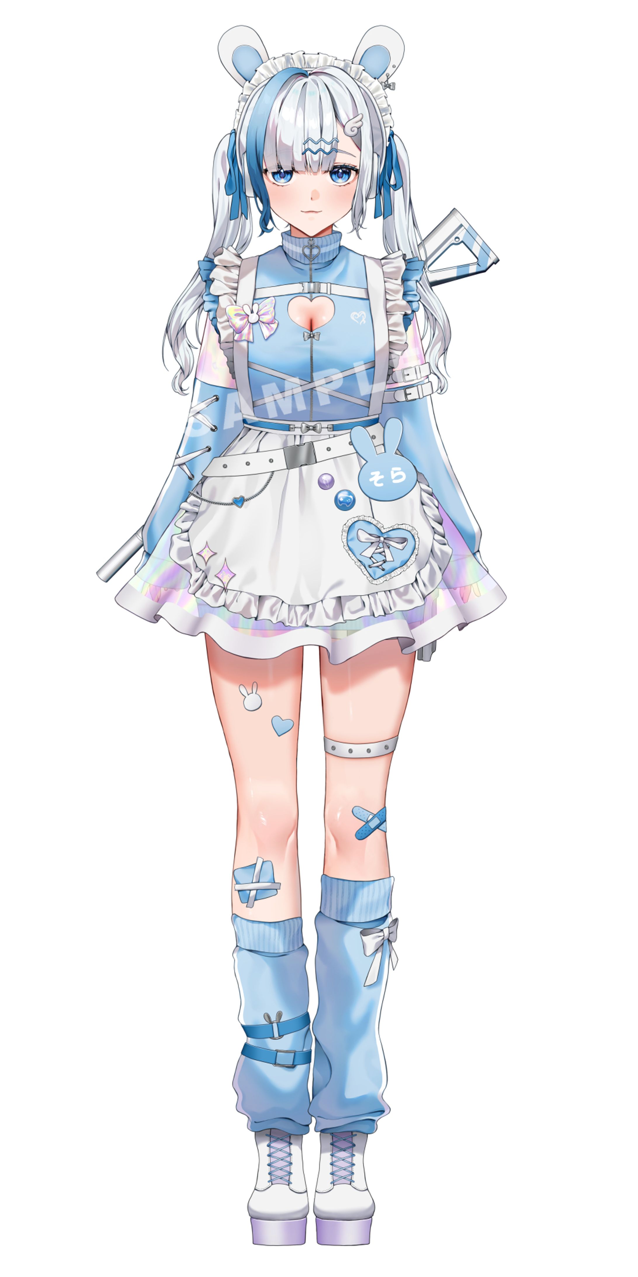 兎月宙様　VTuber立ち絵(FPS)-1